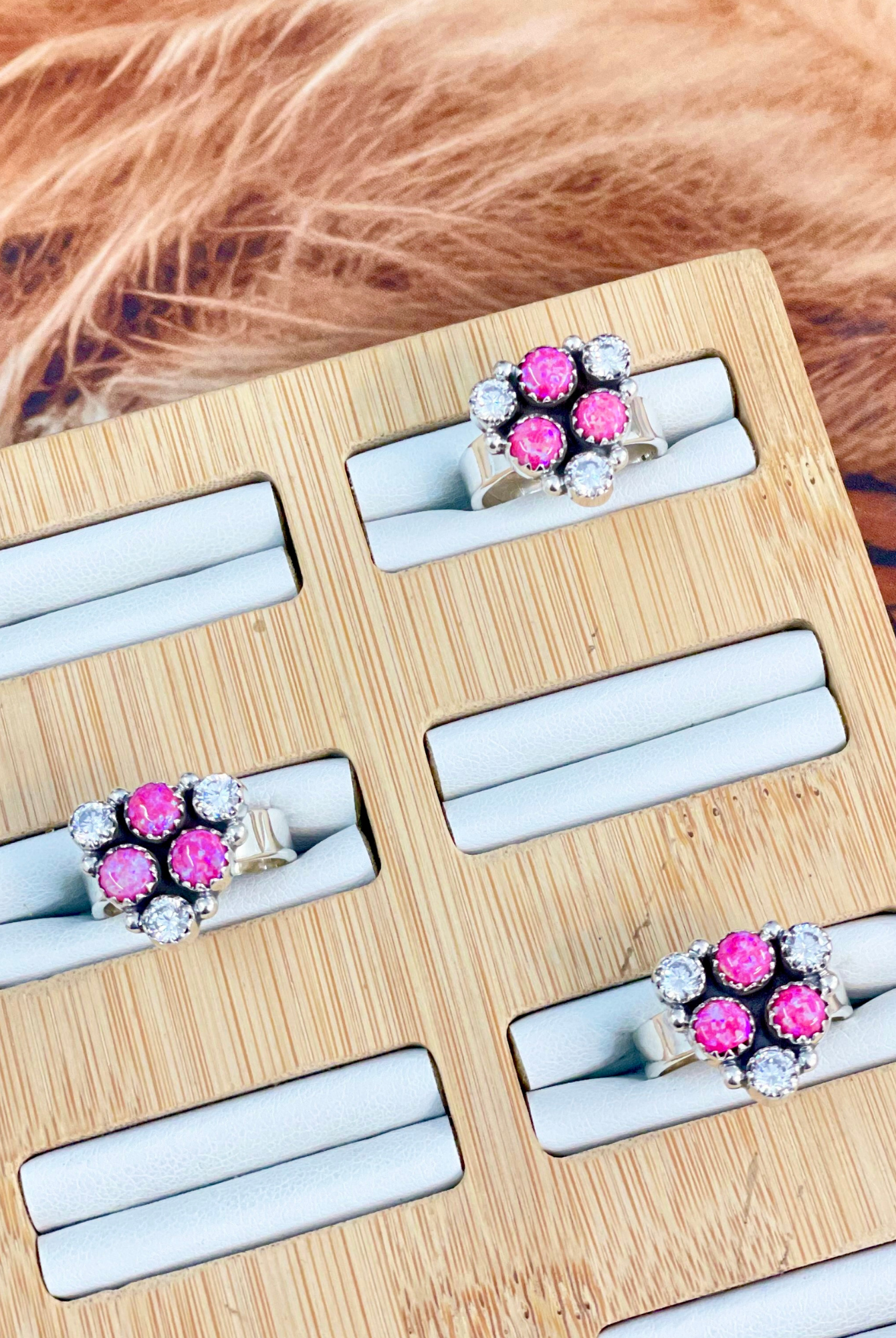 Pink Mirage Crystal Stone Ring-Ring Sizers-Krush Kandy, Women's Online Fashion Boutique Located in Phoenix, Arizona (Scottsdale Area)