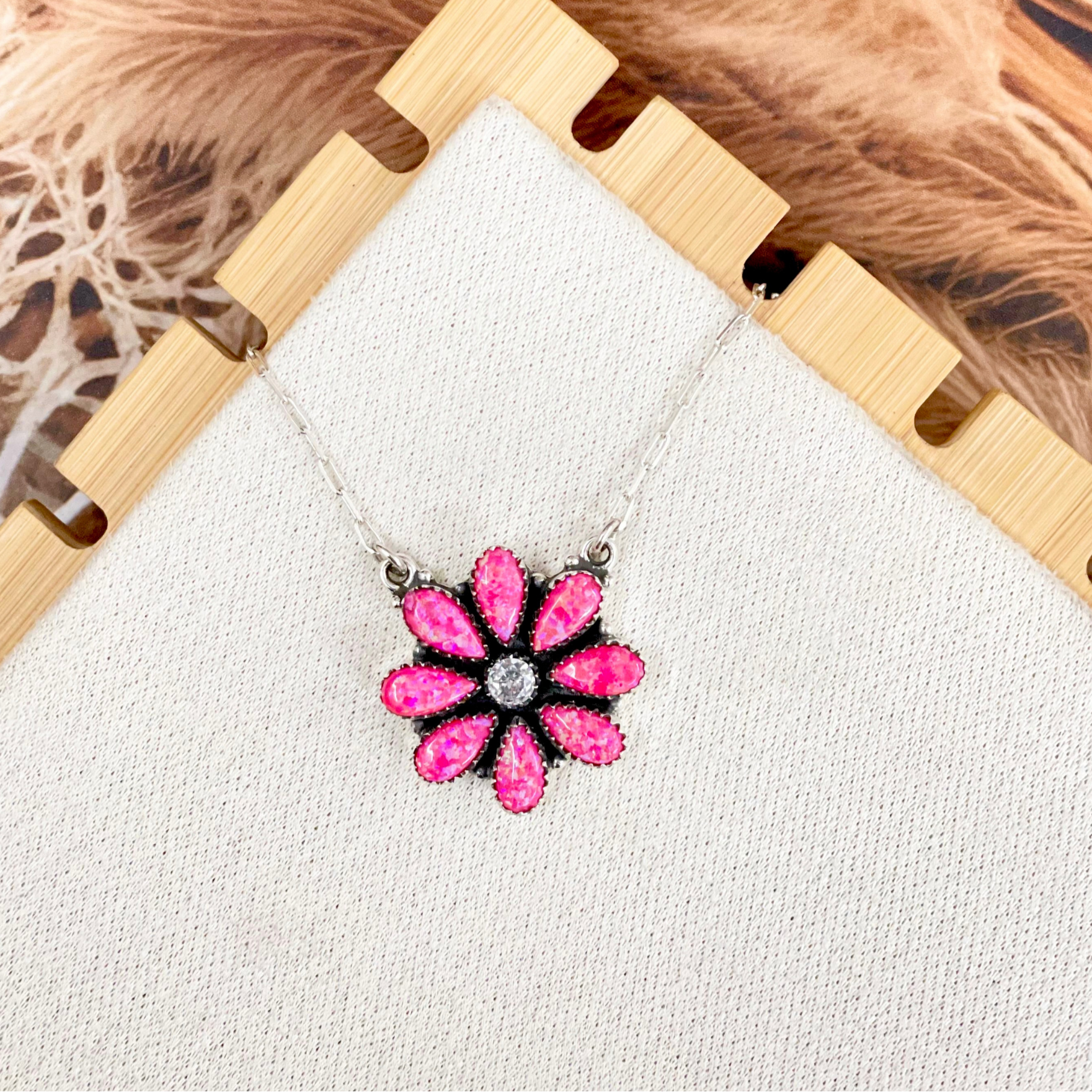 Opal Blossom Necklace-Necklaces-Krush Kandy, Women's Online Fashion Boutique Located in Phoenix, Arizona (Scottsdale Area)