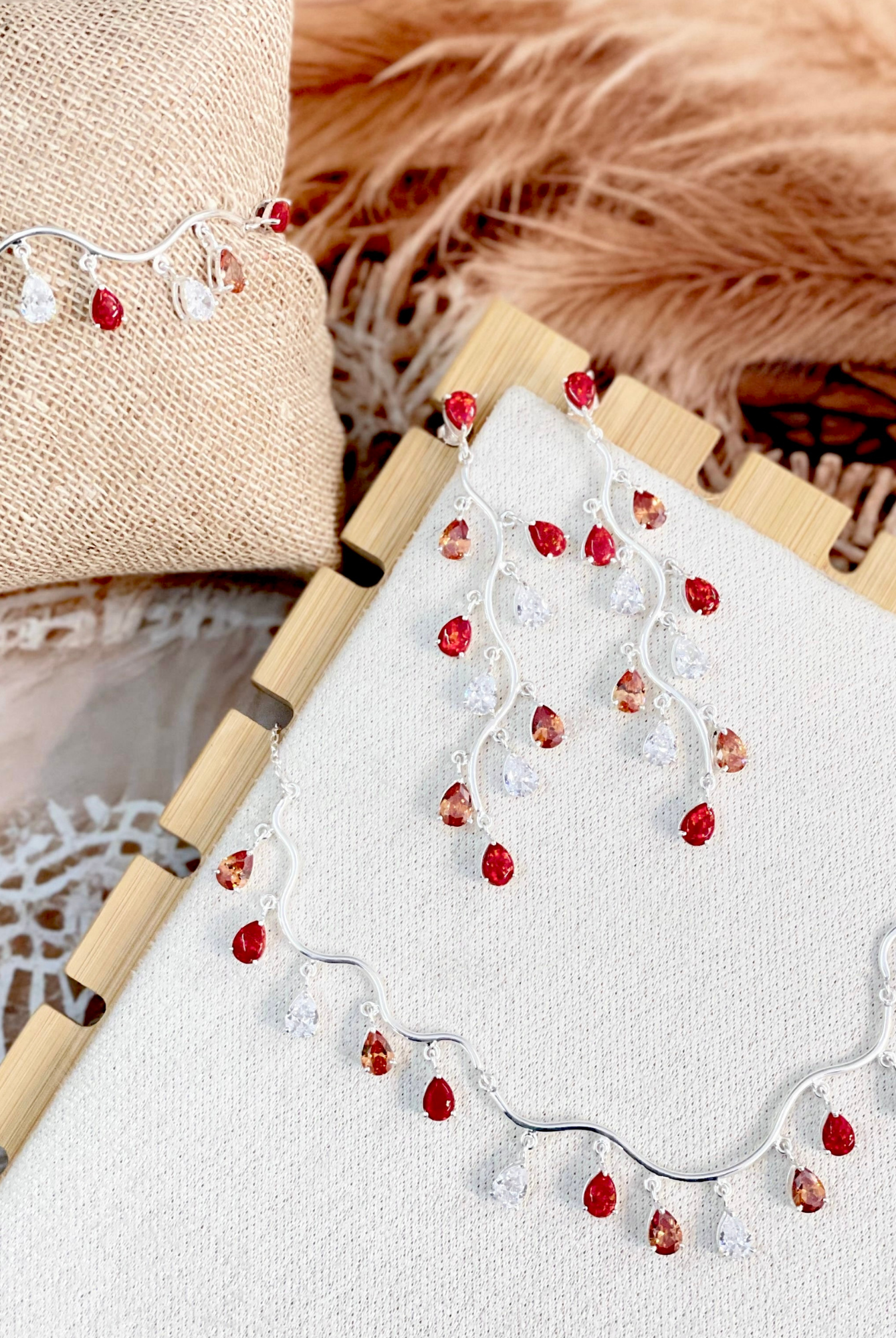 Solstice Serenade Sterling Silver & Stone Set-Necklaces-Krush Kandy, Women's Online Fashion Boutique Located in Phoenix, Arizona (Scottsdale Area)