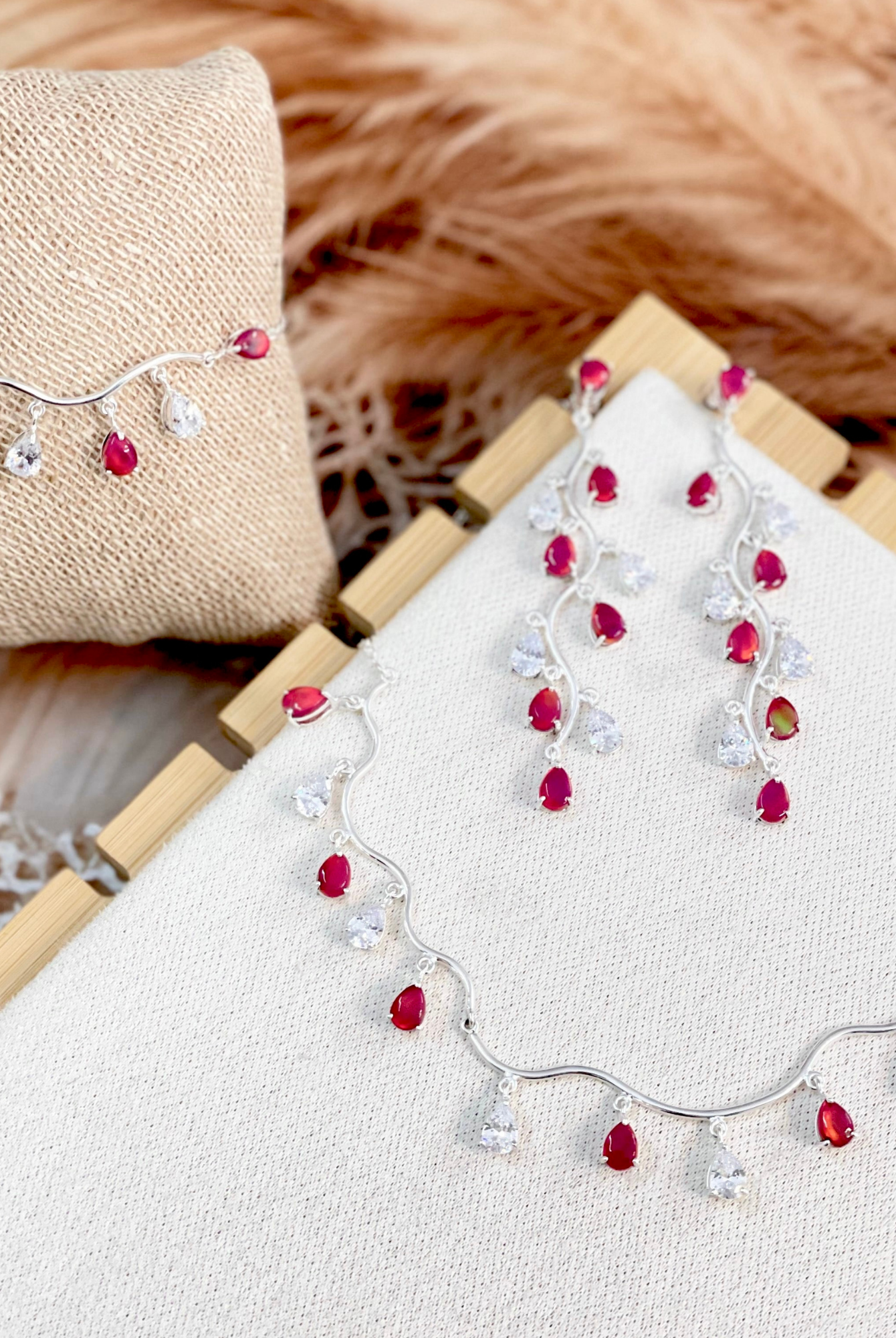 Solstice Serenade Sterling Silver & Stone Set-Necklaces-Krush Kandy, Women's Online Fashion Boutique Located in Phoenix, Arizona (Scottsdale Area)