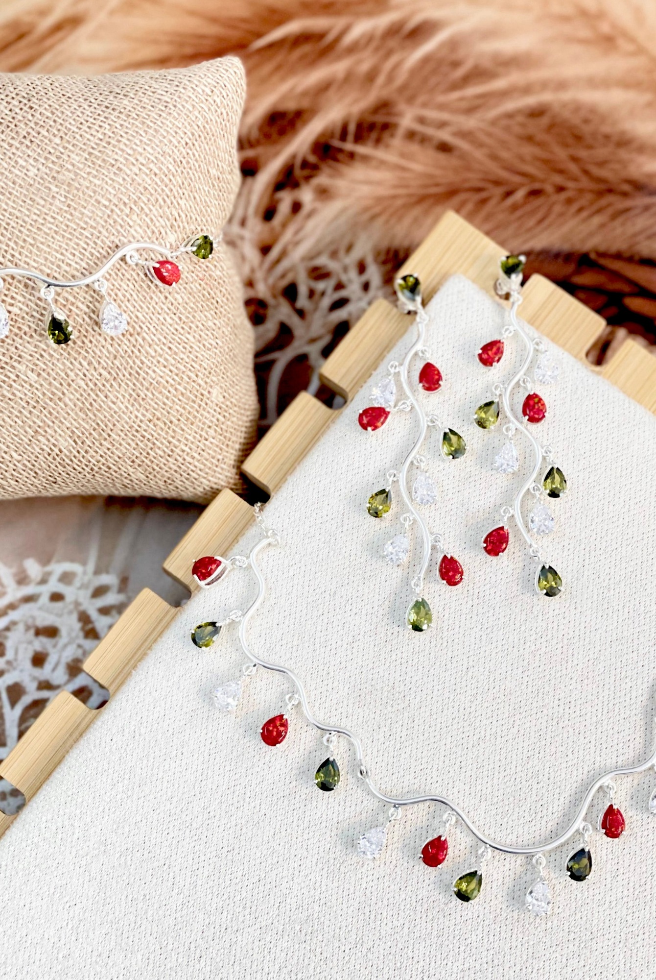Solstice Serenade Sterling Silver & Stone Set-Necklaces-Krush Kandy, Women's Online Fashion Boutique Located in Phoenix, Arizona (Scottsdale Area)