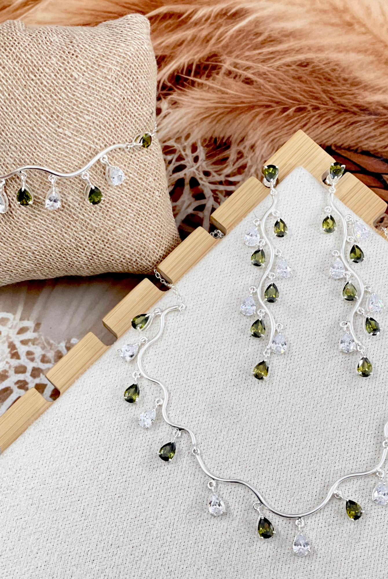 Solstice Serenade Sterling Silver & Stone Set-Necklaces-Krush Kandy, Women's Online Fashion Boutique Located in Phoenix, Arizona (Scottsdale Area)