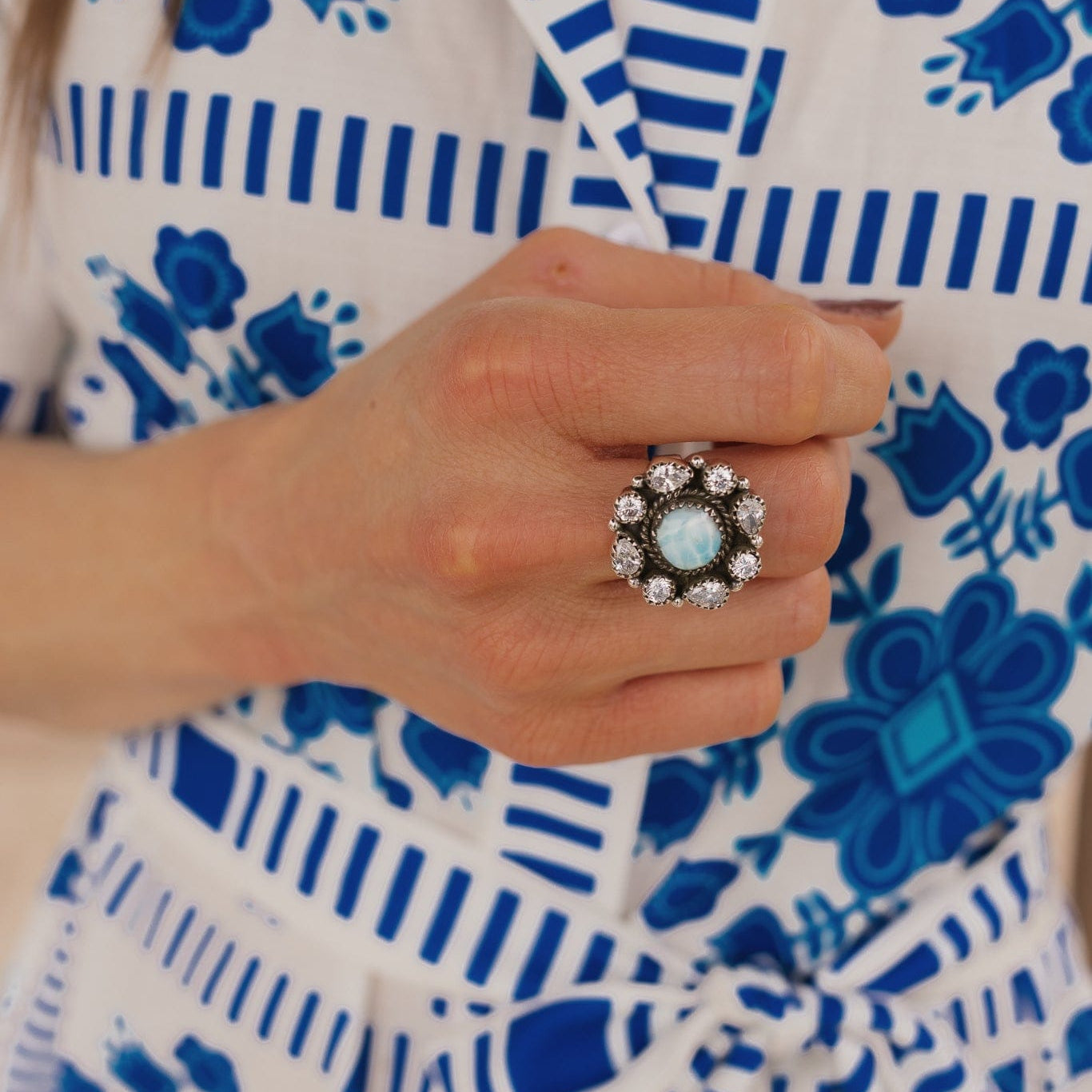 Krystal Krushes Cluster Ring-Cluster Rings-Krush Kandy, Women's Online Fashion Boutique Located in Phoenix, Arizona (Scottsdale Area)