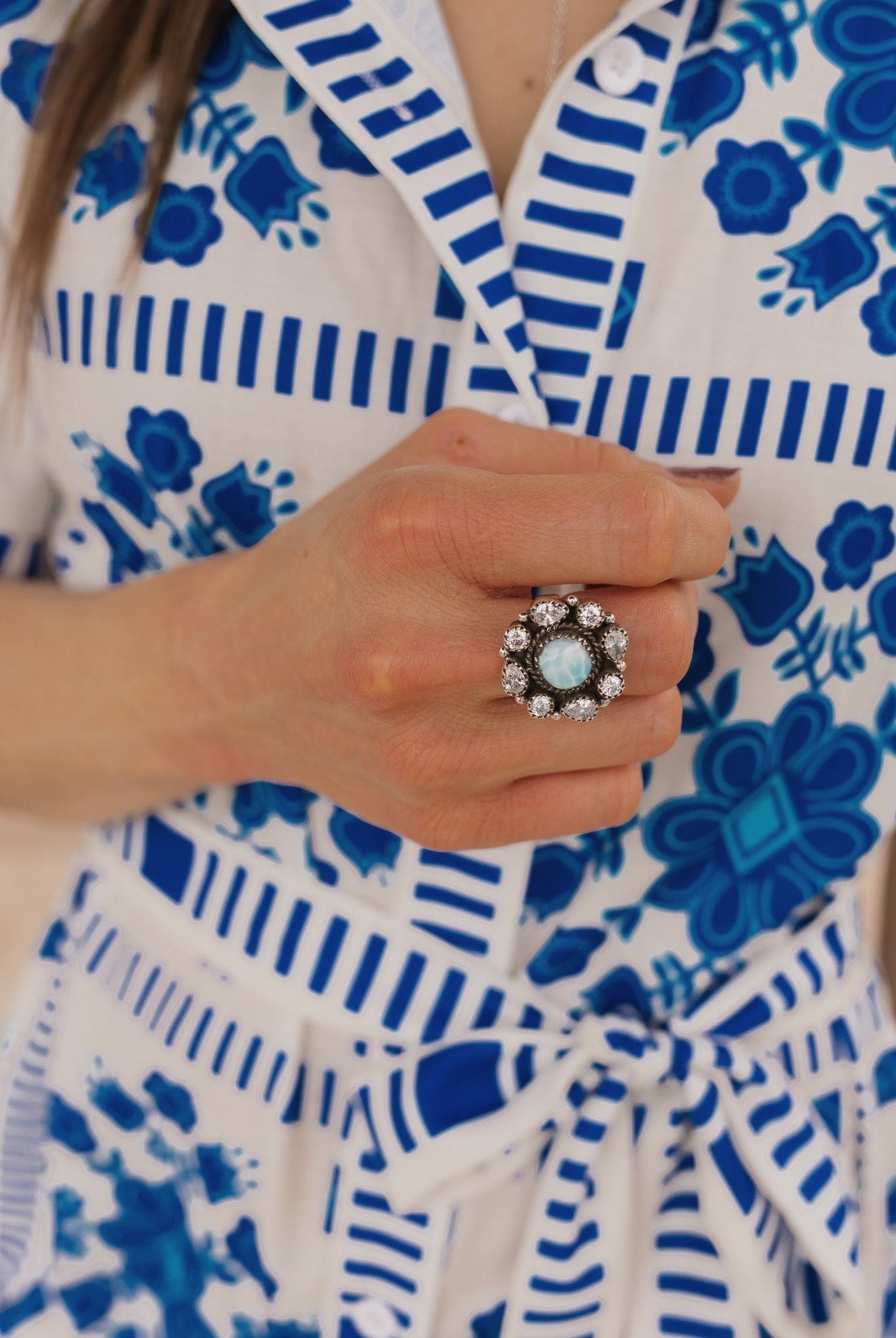 Krystal Krushes Cluster Ring-Cluster Rings-Krush Kandy, Women's Online Fashion Boutique Located in Phoenix, Arizona (Scottsdale Area)