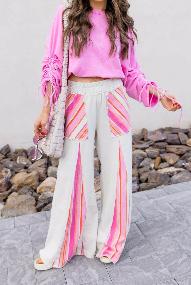 Wander Free Mineral Washed Boho Sweatshirt-Bottoms-Krush Kandy, Women's Online Fashion Boutique Located in Phoenix, Arizona (Scottsdale Area)