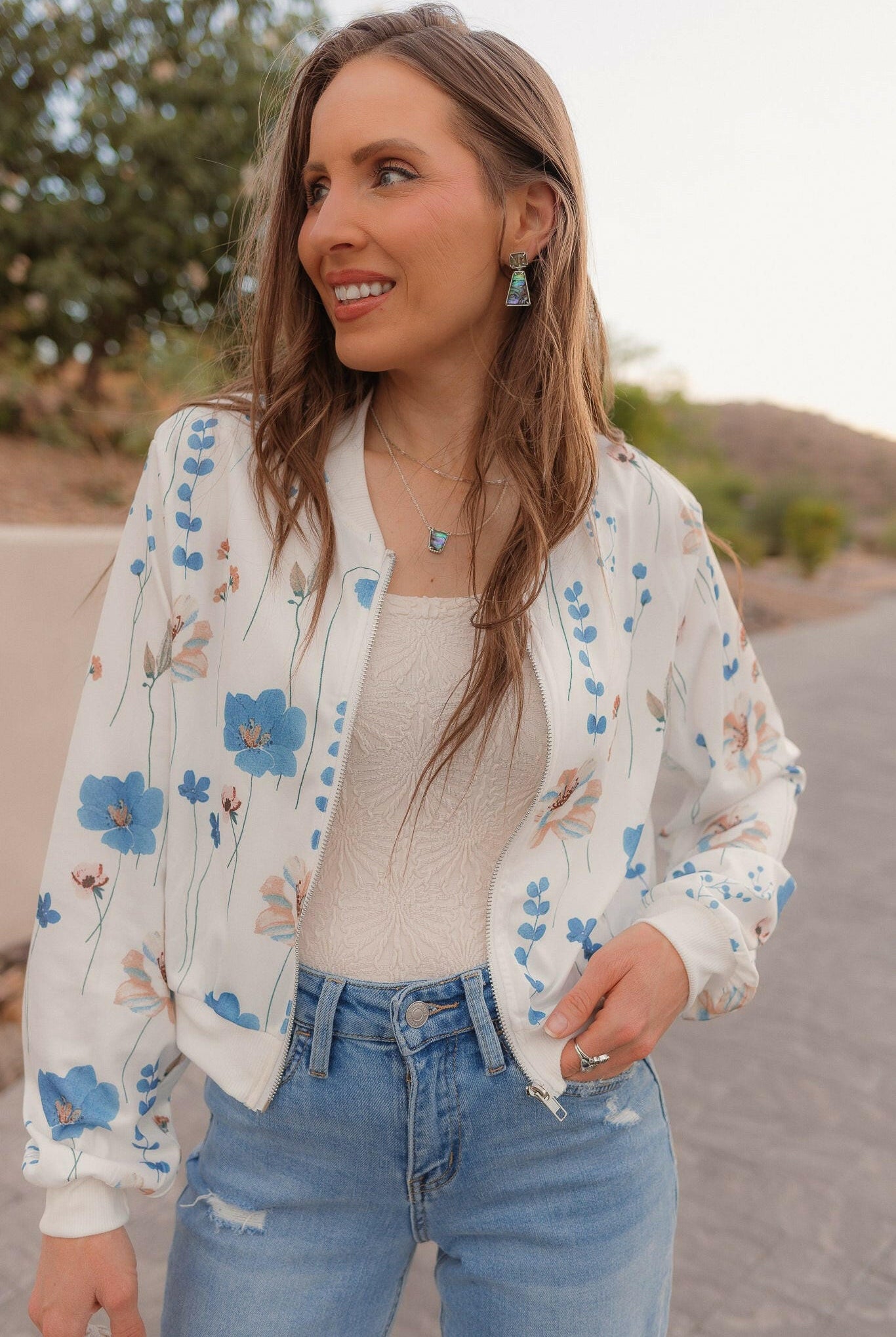 Floral Textured Knit Tank Top-Tanks-Krush Kandy, Women's Online Fashion Boutique Located in Phoenix, Arizona (Scottsdale Area)