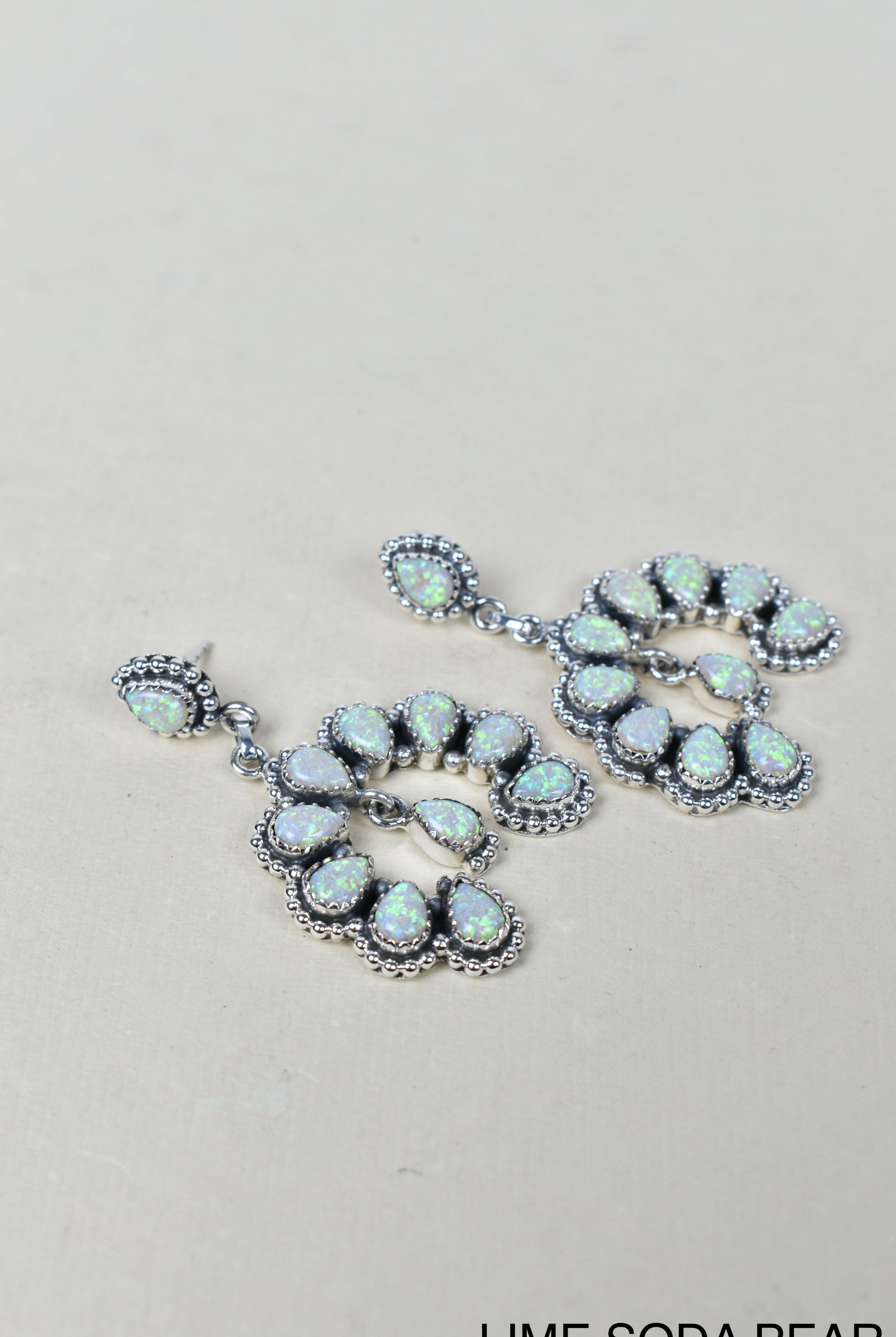 Double Luck Sterling Silver Earrings-Drop Earrings-Krush Kandy, Women's Online Fashion Boutique Located in Phoenix, Arizona (Scottsdale Area)