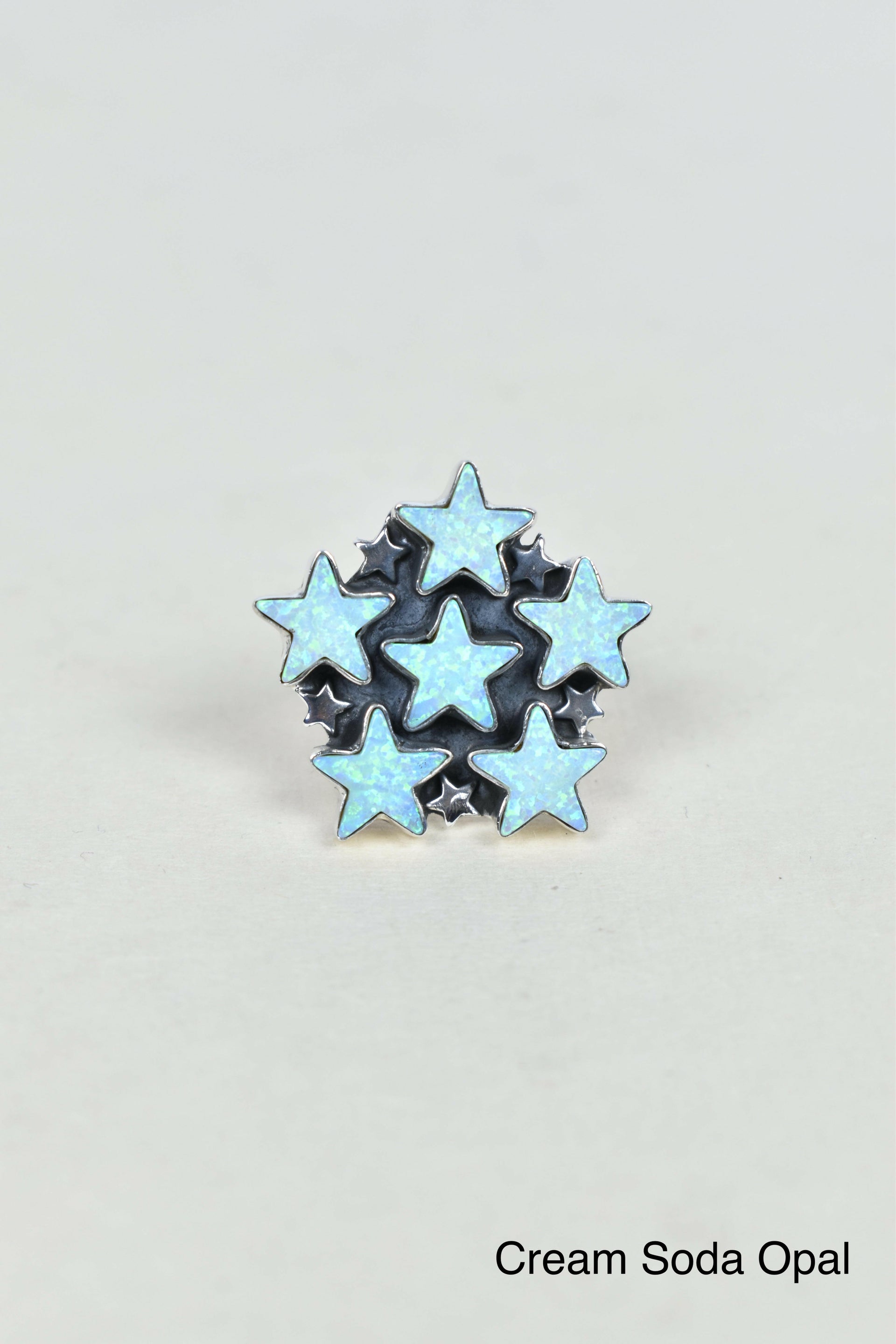 5 Star General Sterling Silver Ring-Cluster Rings-Krush Kandy, Women's Online Fashion Boutique Located in Phoenix, Arizona (Scottsdale Area)