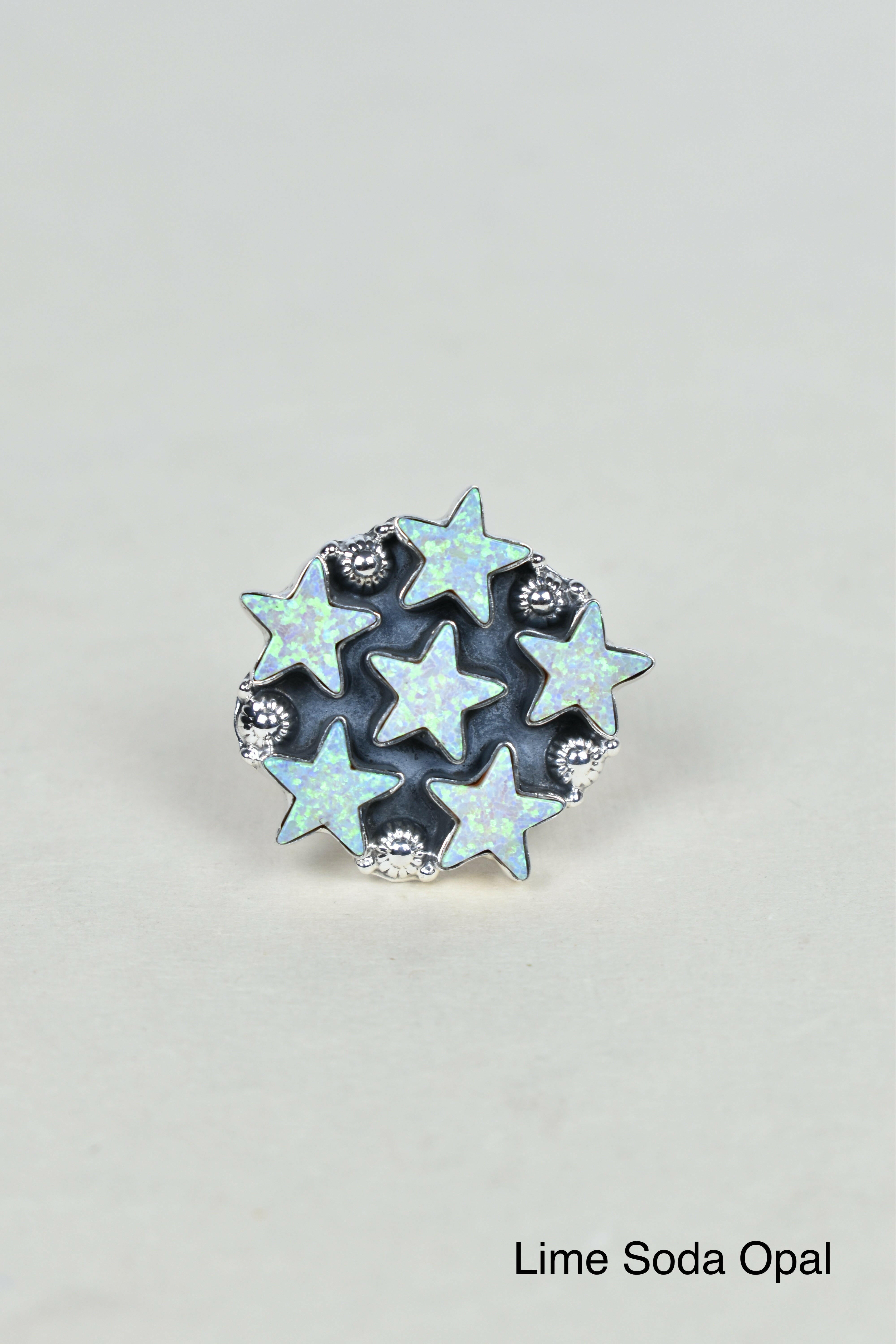 5 Star General Sterling Silver Ring-Cluster Rings-Krush Kandy, Women's Online Fashion Boutique Located in Phoenix, Arizona (Scottsdale Area)