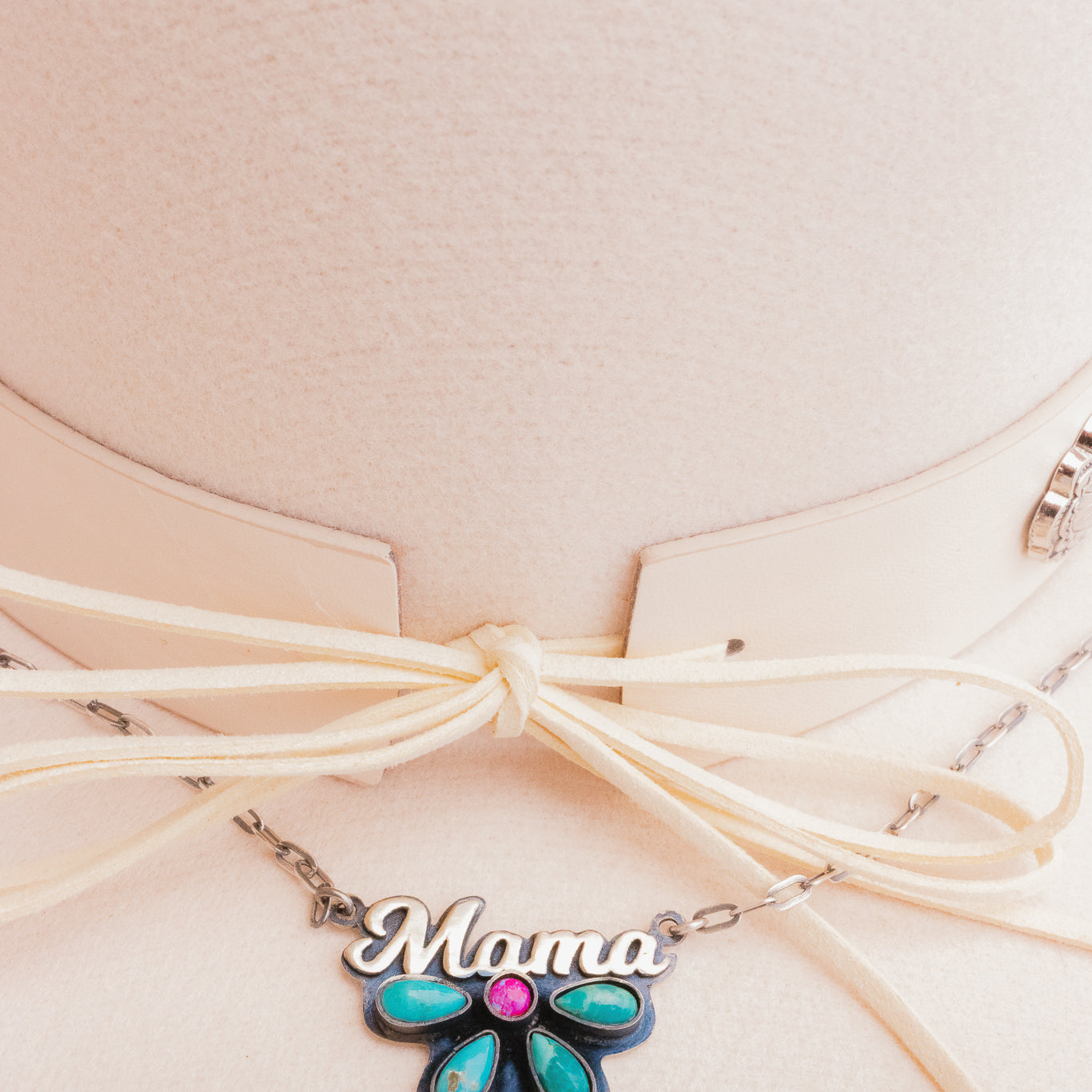 Mama Sterling Silver & Stone Necklace-Chain Necklaces-Krush Kandy, Women's Online Fashion Boutique Located in Phoenix, Arizona (Scottsdale Area)