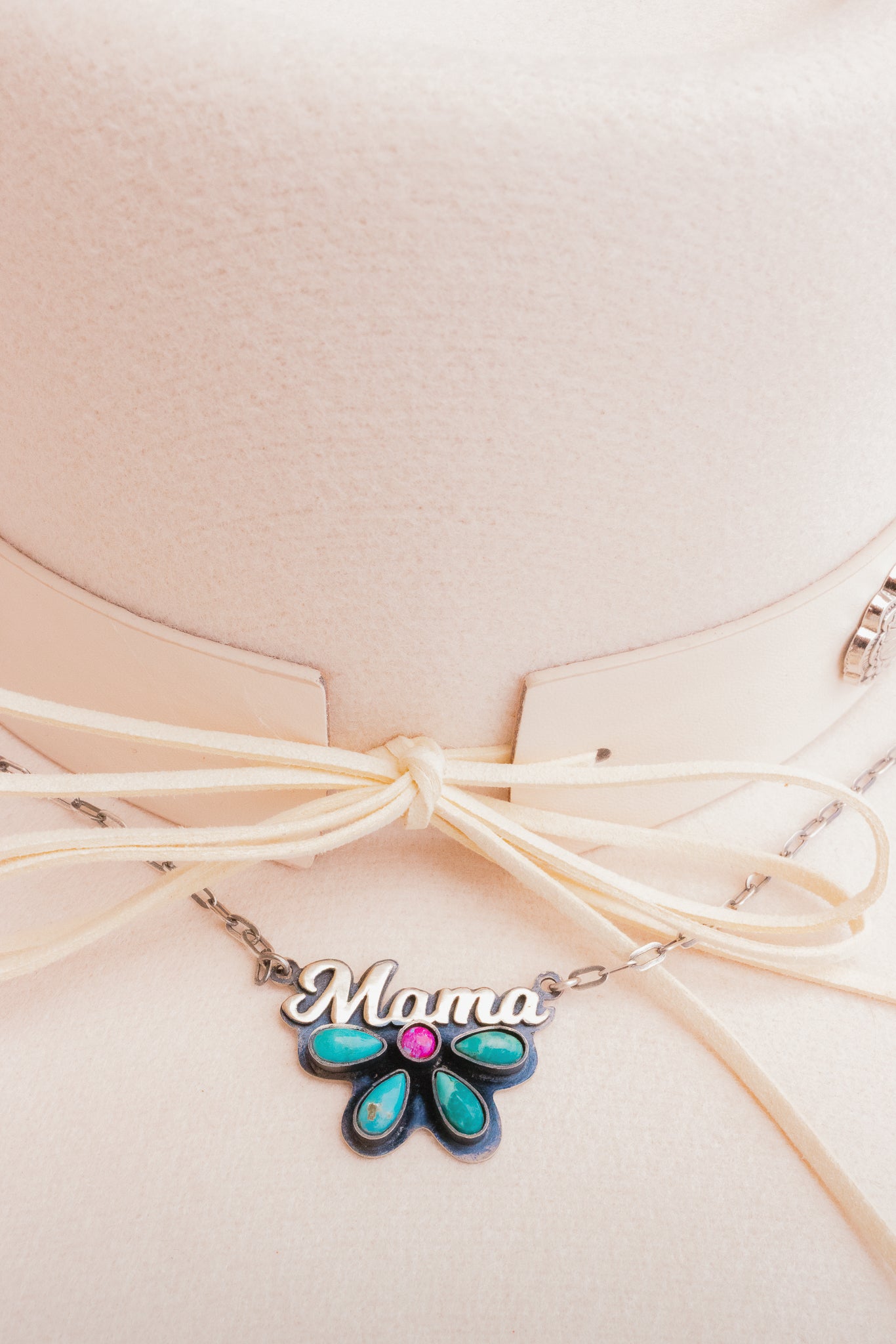 Mama Sterling Silver & Stone Necklace-Chain Necklaces-Krush Kandy, Women's Online Fashion Boutique Located in Phoenix, Arizona (Scottsdale Area)