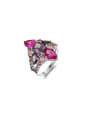 Cubic Zirconia Geometric Vintage Cocktail Ring-Rings-Krush Kandy, Women's Online Fashion Boutique Located in Phoenix, Arizona (Scottsdale Area)