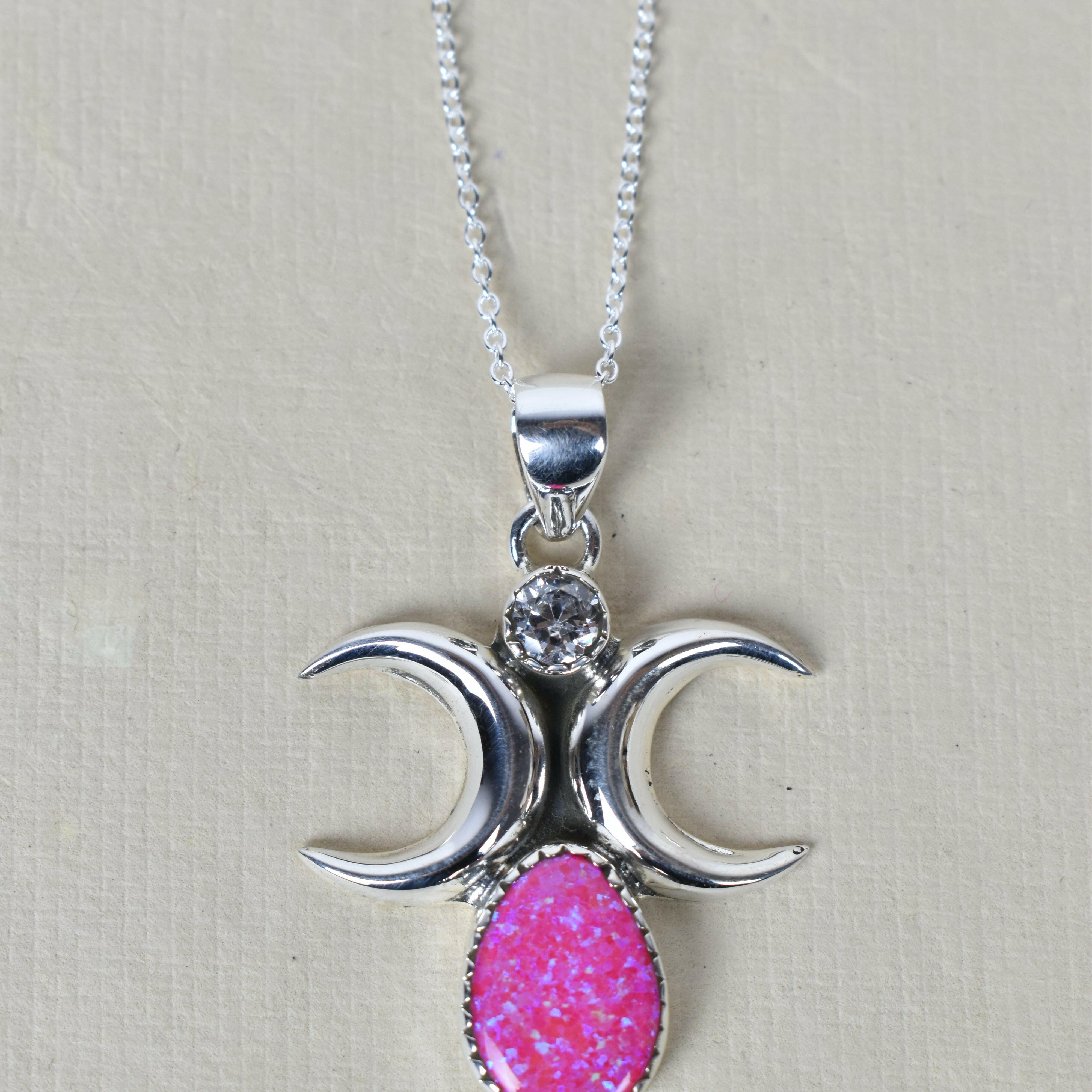 Dual Crescent Moon Celestial Necklace-Chain Necklaces-Krush Kandy, Women's Online Fashion Boutique Located in Phoenix, Arizona (Scottsdale Area)