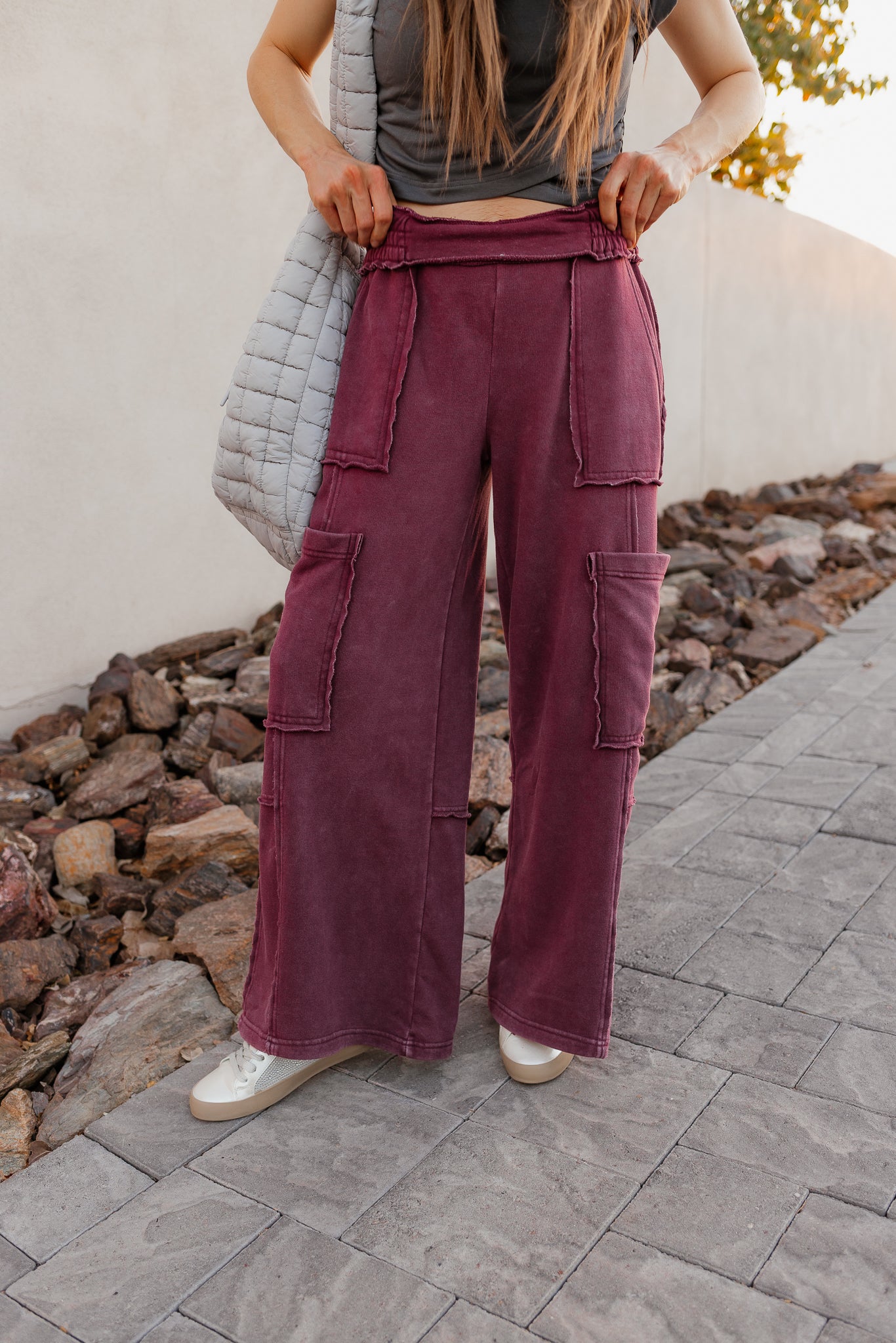 Oversized Utility Sweatpants-Pants-Krush Kandy, Women's Online Fashion Boutique Located in Phoenix, Arizona (Scottsdale Area)
