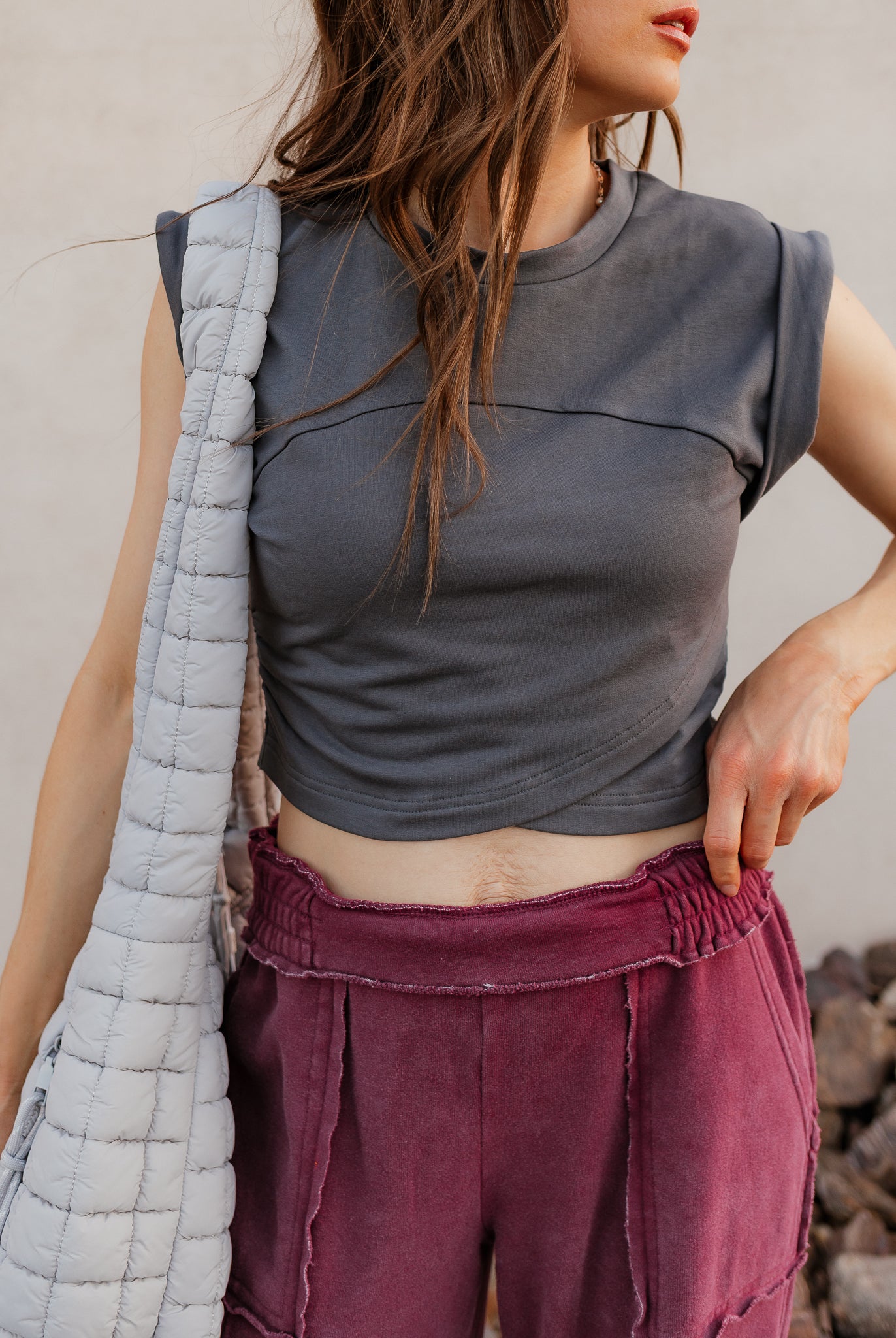 Flex Mode Cropped Active Top-2 Piece Outfit Sets-Krush Kandy, Women's Online Fashion Boutique Located in Phoenix, Arizona (Scottsdale Area)