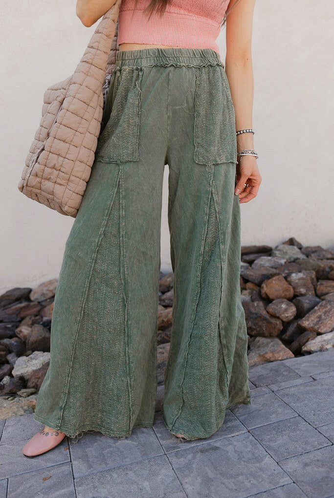 Willow Grove Wide-Leg Pants-Bottoms-Krush Kandy, Women's Online Fashion Boutique Located in Phoenix, Arizona (Scottsdale Area)