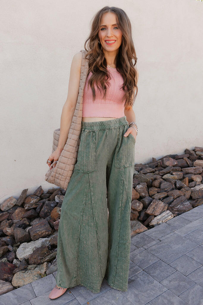 Willow Grove Wide-Leg Pants-Bottoms-Krush Kandy, Women's Online Fashion Boutique Located in Phoenix, Arizona (Scottsdale Area)