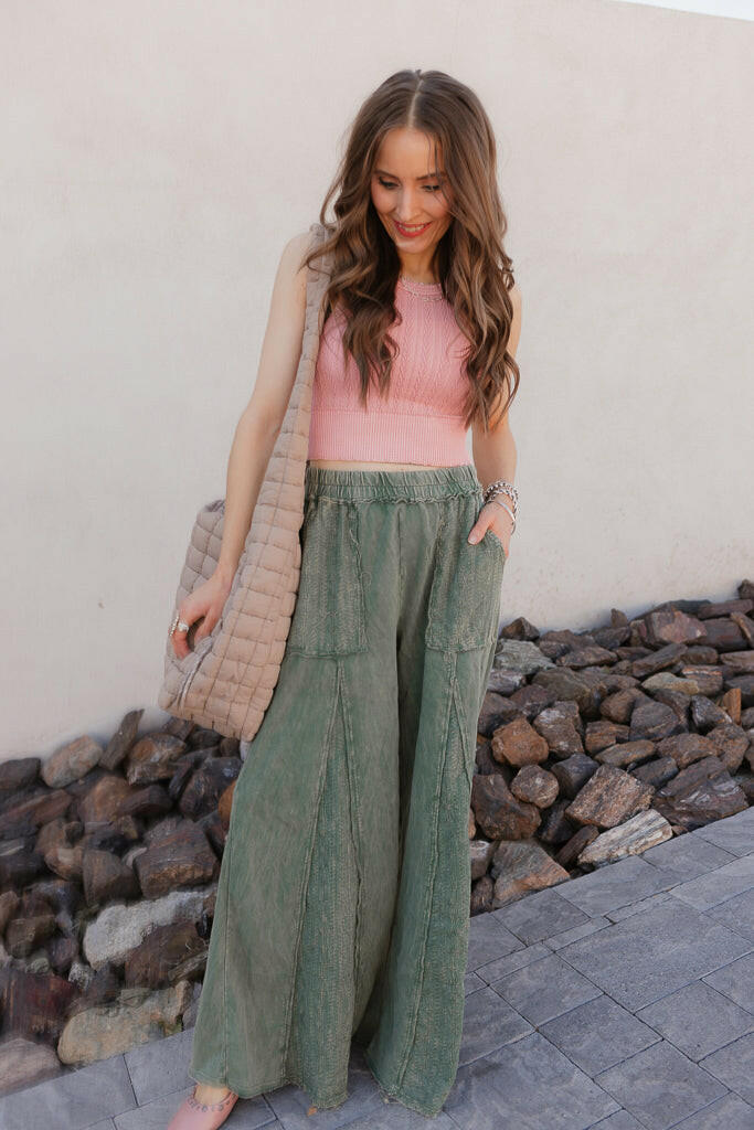 Willow Grove Wide-Leg Pants-Bottoms-Krush Kandy, Women's Online Fashion Boutique Located in Phoenix, Arizona (Scottsdale Area)