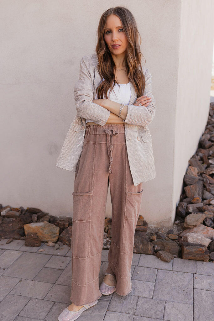 Seaside Breeze Mineral Wash Wide Leg Cropped Pants-Bottoms-Krush Kandy, Women's Online Fashion Boutique Located in Phoenix, Arizona (Scottsdale Area)