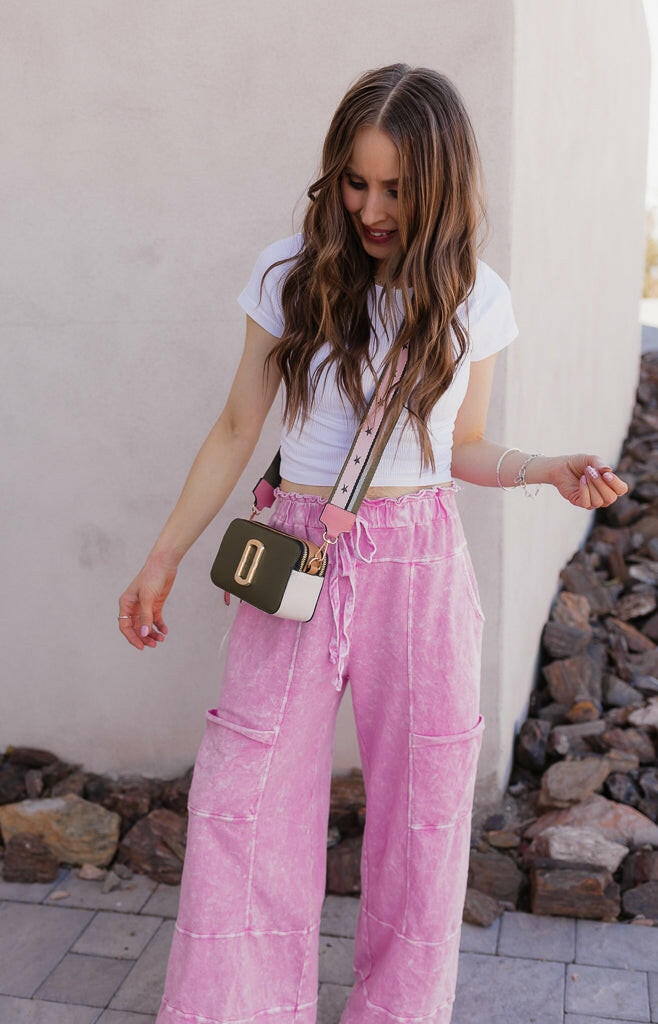 Seaside Breeze Mineral Wash Wide Leg Cropped Pants-Bottoms-Krush Kandy, Women's Online Fashion Boutique Located in Phoenix, Arizona (Scottsdale Area)