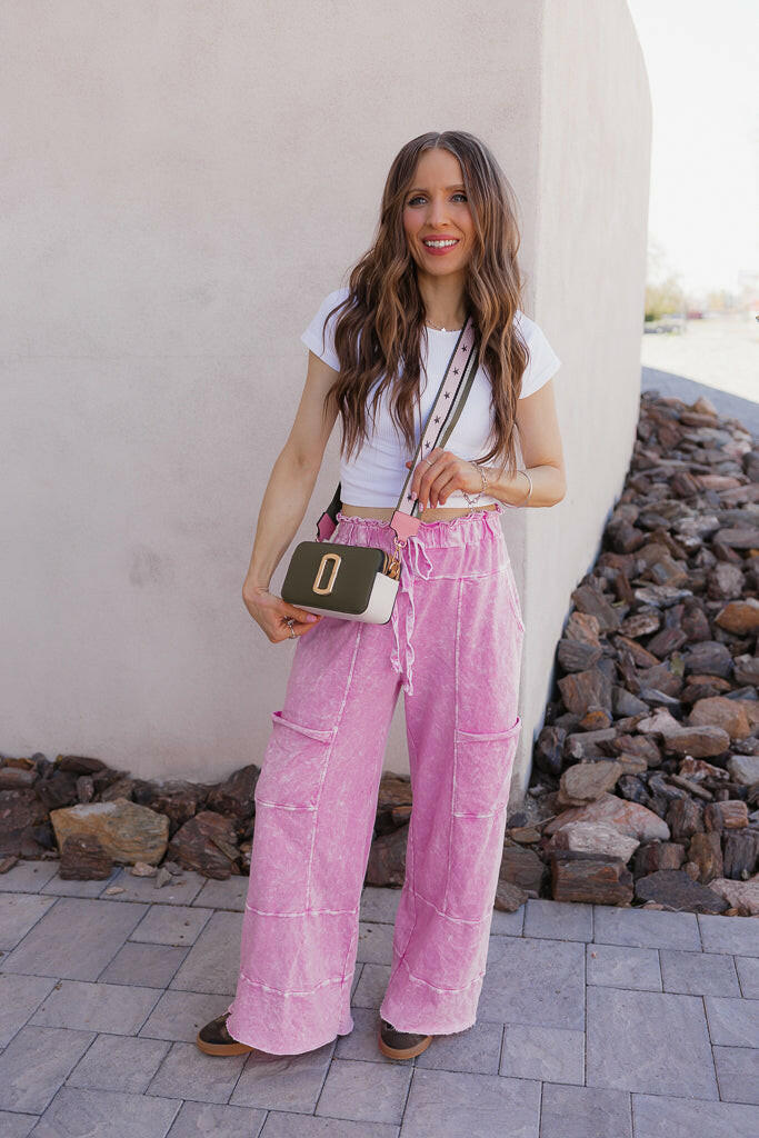 Seaside Breeze Mineral Wash Wide Leg Cropped Pants-Bottoms-Krush Kandy, Women's Online Fashion Boutique Located in Phoenix, Arizona (Scottsdale Area)