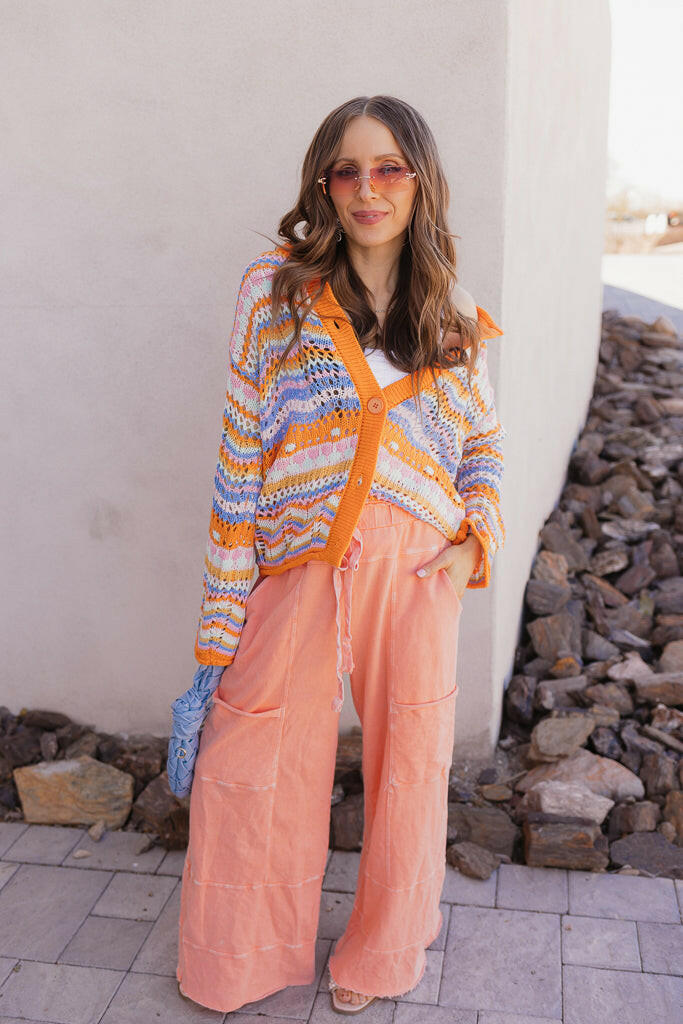 Seaside Breeze Mineral Wash Wide Leg Cropped Pants-Bottoms-Krush Kandy, Women's Online Fashion Boutique Located in Phoenix, Arizona (Scottsdale Area)