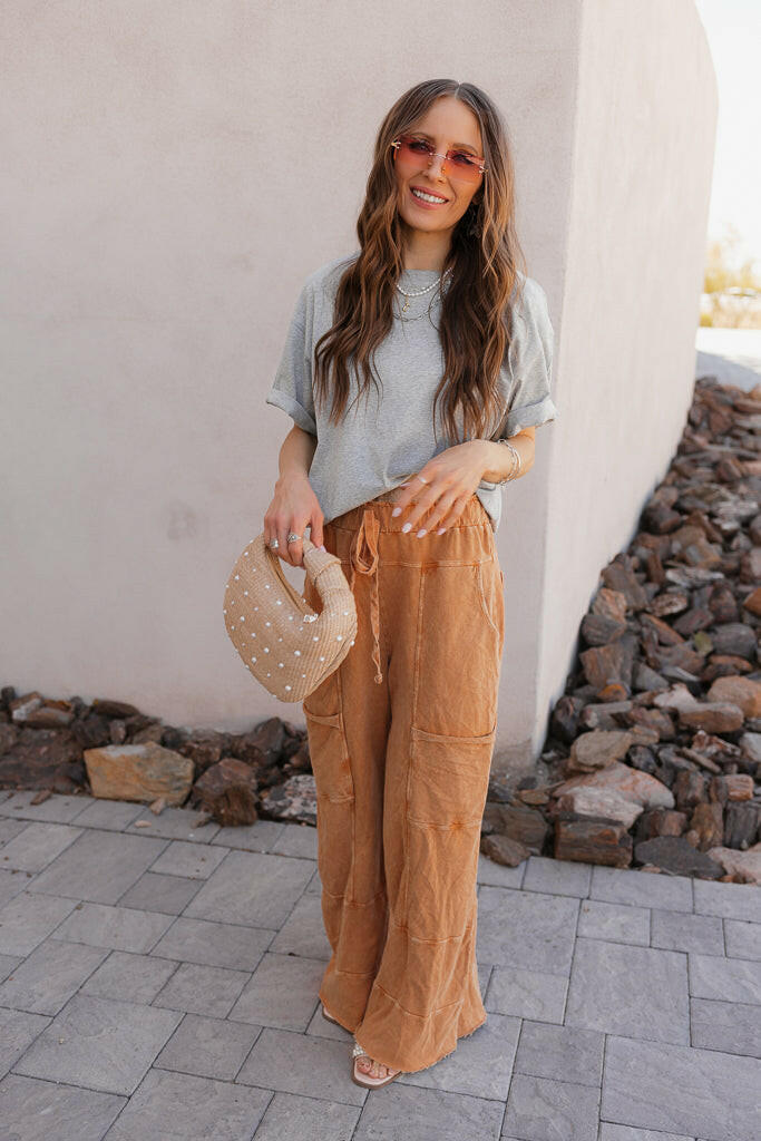 Seaside Breeze Mineral Wash Wide Leg Cropped Pants-Bottoms-Krush Kandy, Women's Online Fashion Boutique Located in Phoenix, Arizona (Scottsdale Area)