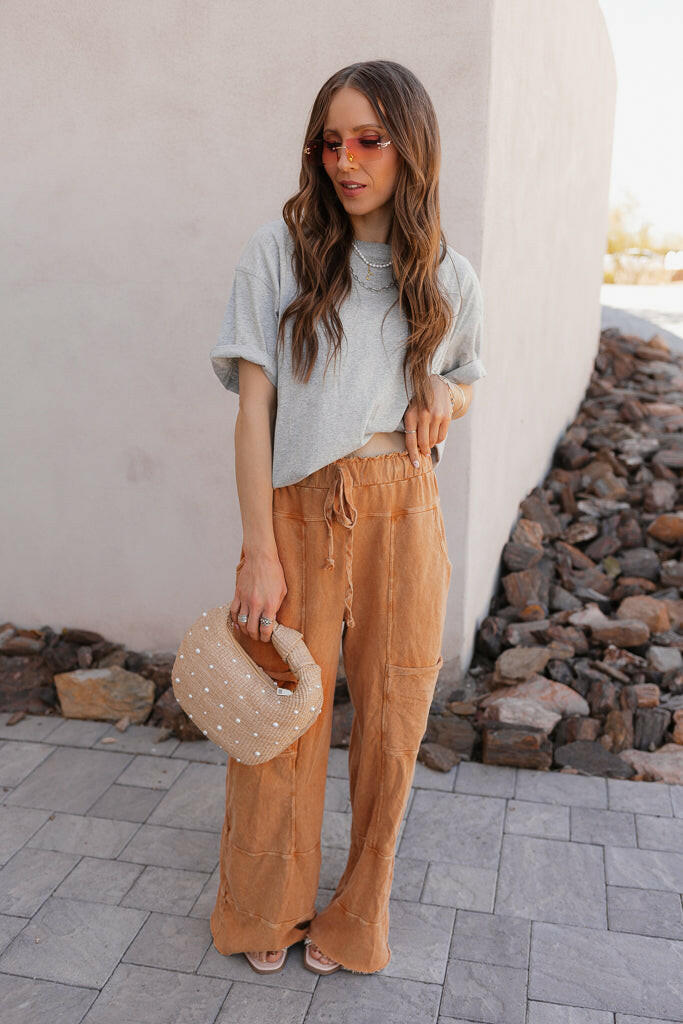 Seaside Breeze Mineral Wash Wide Leg Cropped Pants-Bottoms-Krush Kandy, Women's Online Fashion Boutique Located in Phoenix, Arizona (Scottsdale Area)