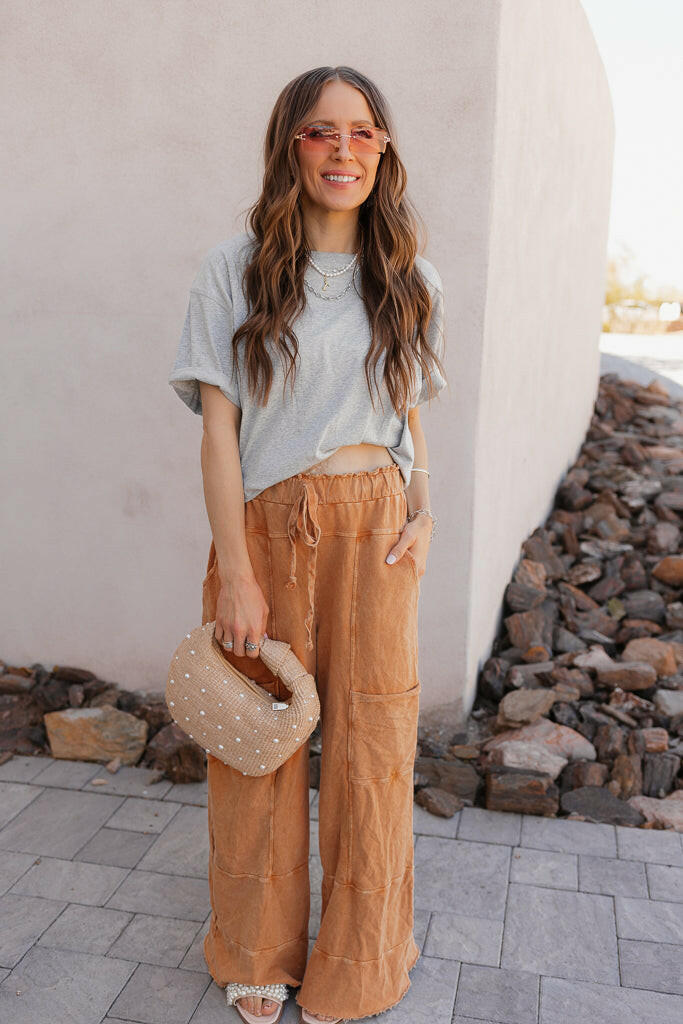 Seaside Breeze Mineral Wash Wide Leg Cropped Pants-Bottoms-Krush Kandy, Women's Online Fashion Boutique Located in Phoenix, Arizona (Scottsdale Area)