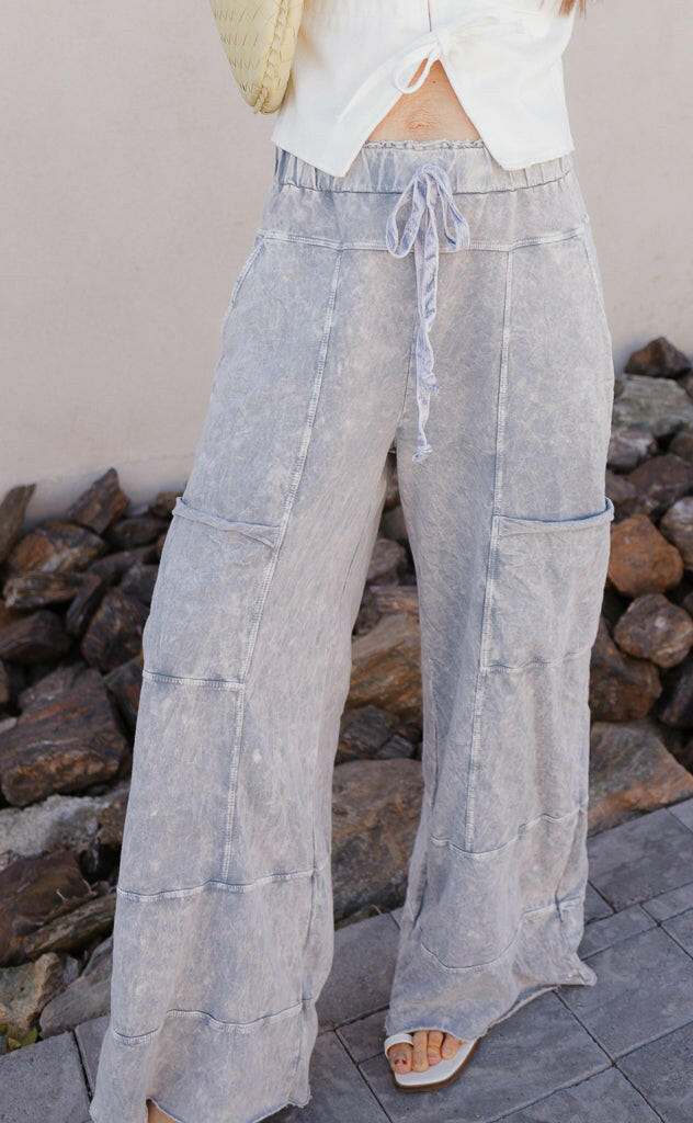 Coastal Breeze Mineral Wash Pants-Pants-Krush Kandy, Women's Online Fashion Boutique Located in Phoenix, Arizona (Scottsdale Area)