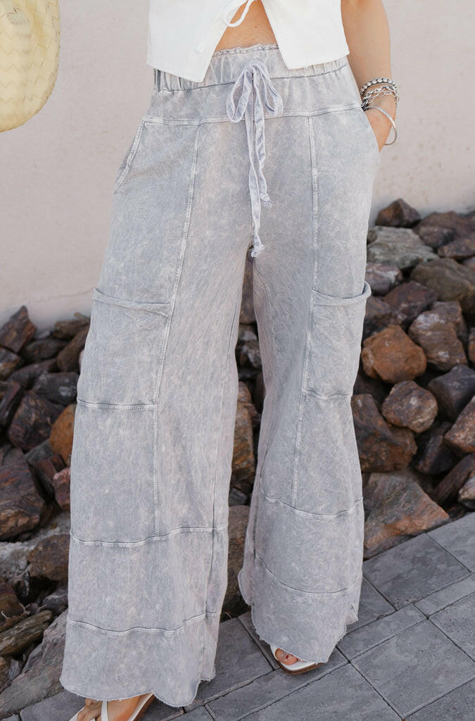 Coastal Breeze Mineral Wash Pants-Pants-Krush Kandy, Women's Online Fashion Boutique Located in Phoenix, Arizona (Scottsdale Area)