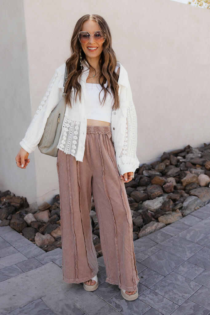 Vintage Edge Mineral Wash Pants-Pants-Krush Kandy, Women's Online Fashion Boutique Located in Phoenix, Arizona (Scottsdale Area)