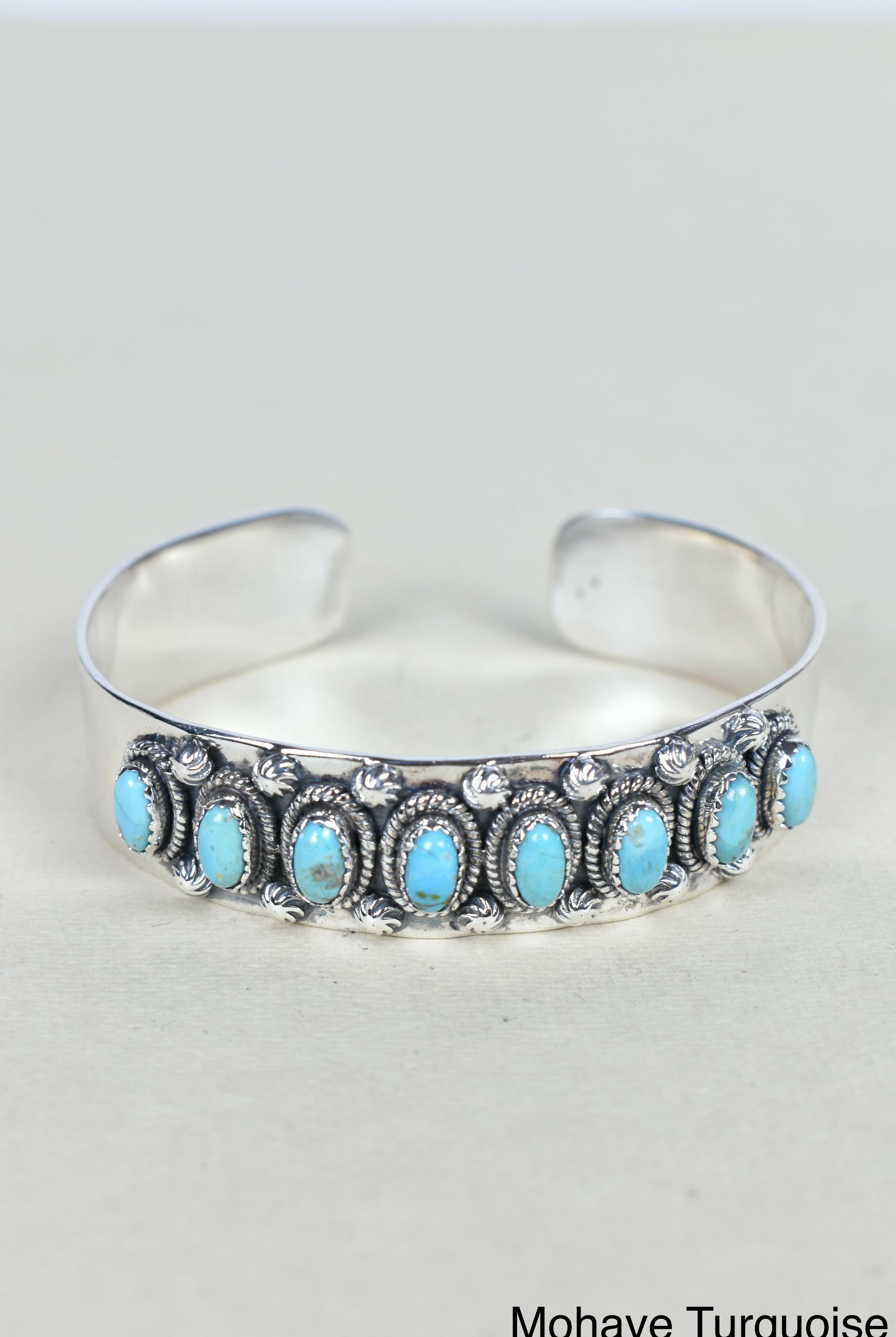 Octet Gem Sterling Silver Cuff-Cuffs-Krush Kandy, Women's Online Fashion Boutique Located in Phoenix, Arizona (Scottsdale Area)