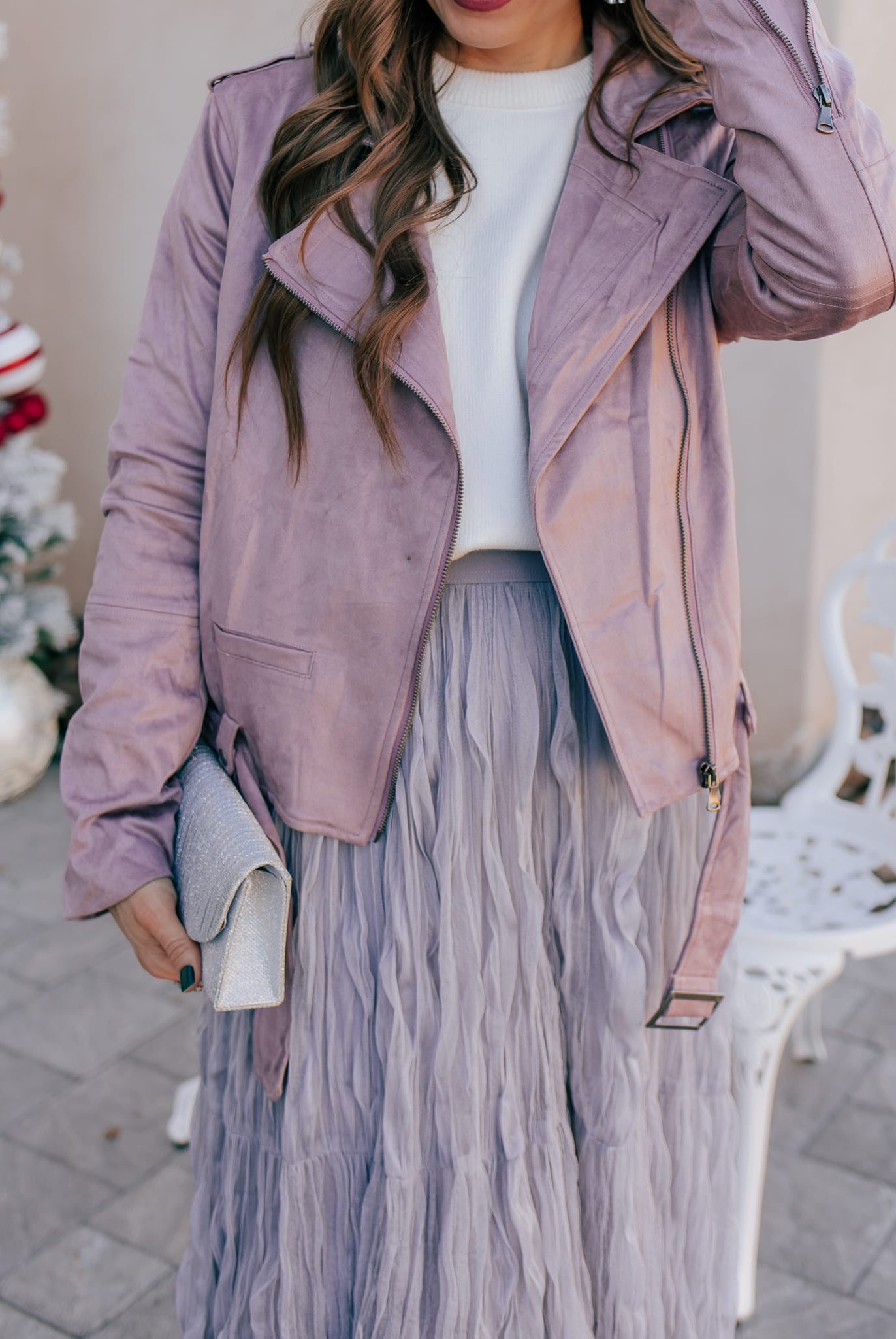 Oversized Faux Suede Biker Jacket-Jacket-Krush Kandy, Women's Online Fashion Boutique Located in Phoenix, Arizona (Scottsdale Area)