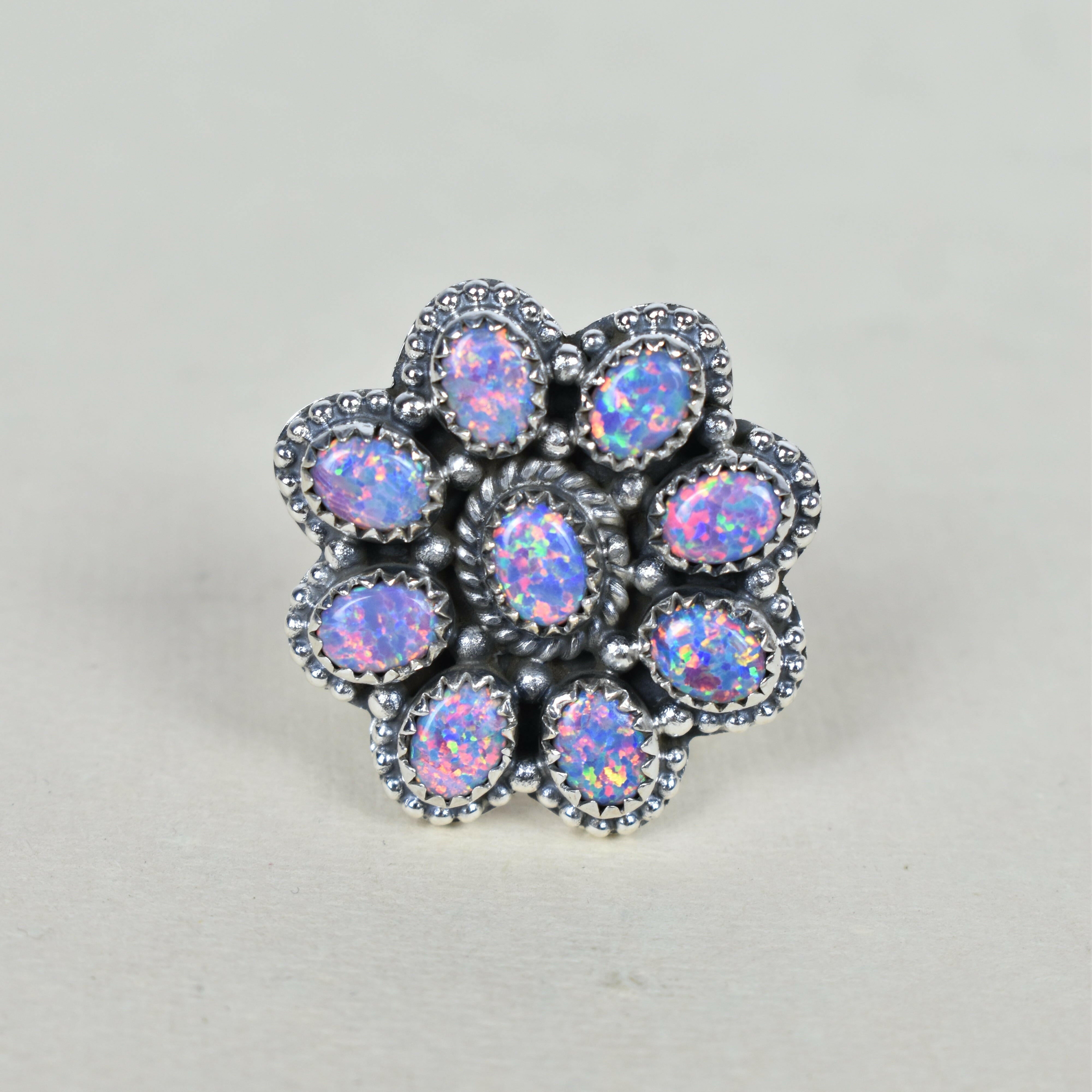 Cat O' Nine Jewels Ring-Cluster Rings-Krush Kandy, Women's Online Fashion Boutique Located in Phoenix, Arizona (Scottsdale Area)