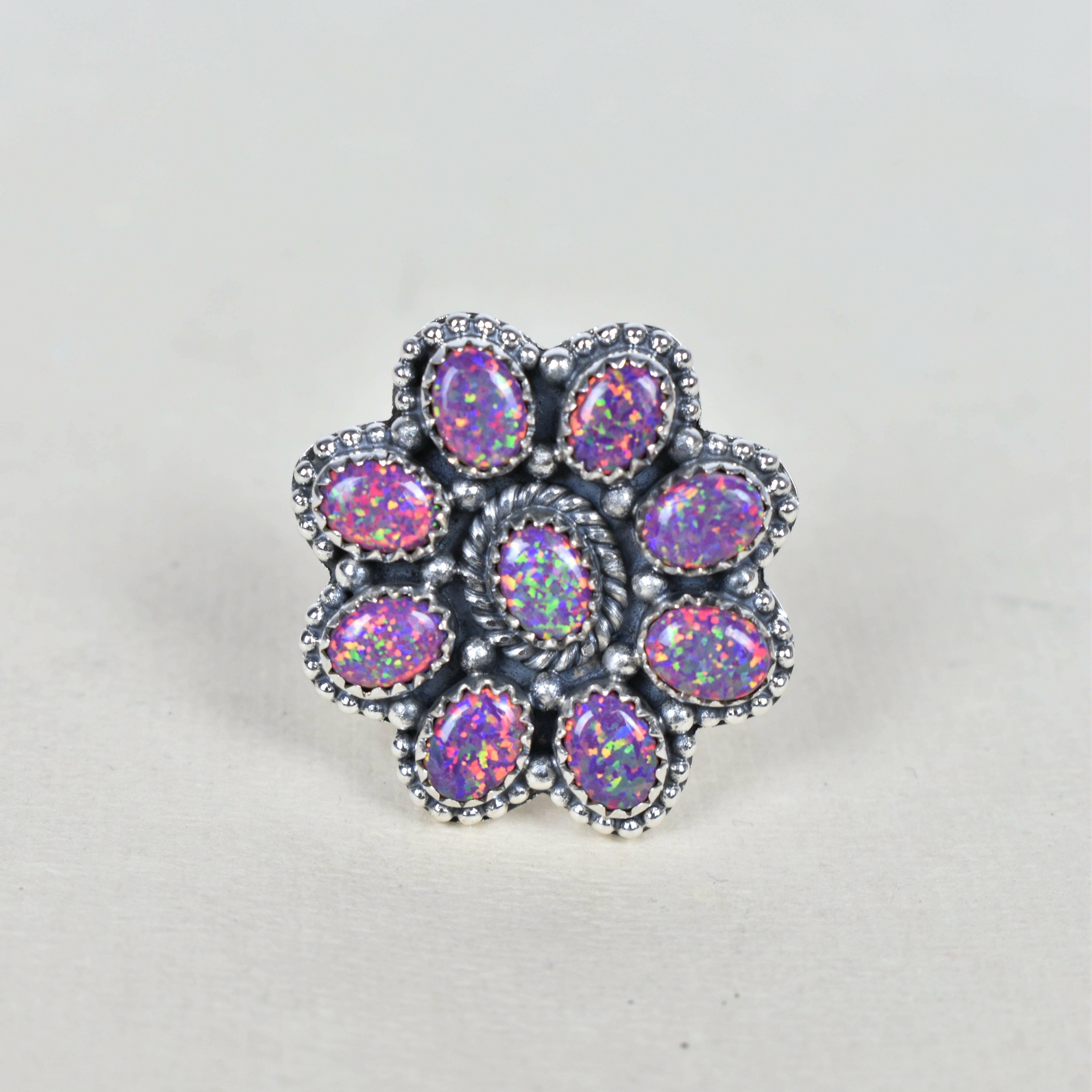Cat O' Nine Jewels Ring-Cluster Rings-Krush Kandy, Women's Online Fashion Boutique Located in Phoenix, Arizona (Scottsdale Area)