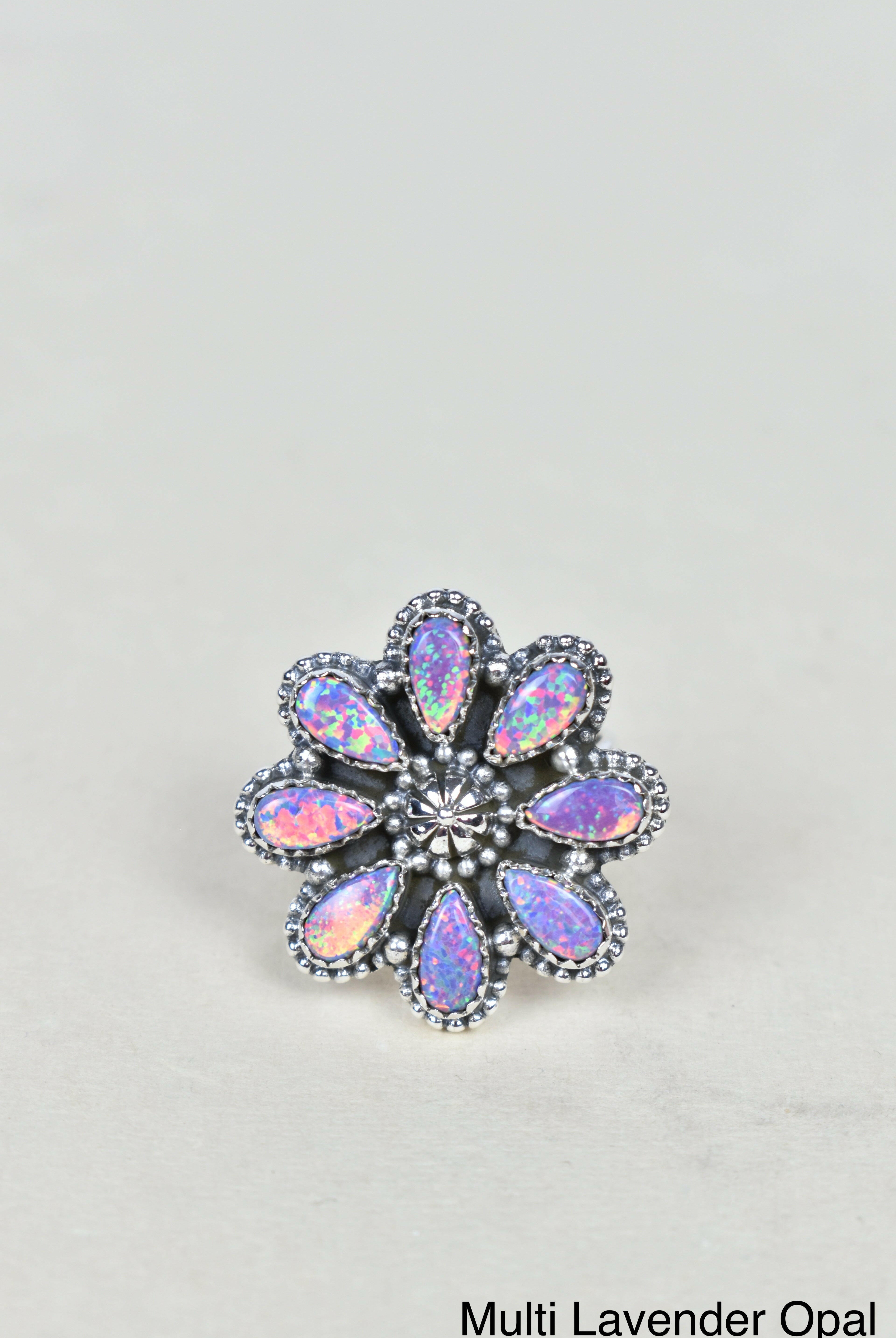 A Daisy A Day Keeps The Blues Away Ring-Cluster Rings-Krush Kandy, Women's Online Fashion Boutique Located in Phoenix, Arizona (Scottsdale Area)