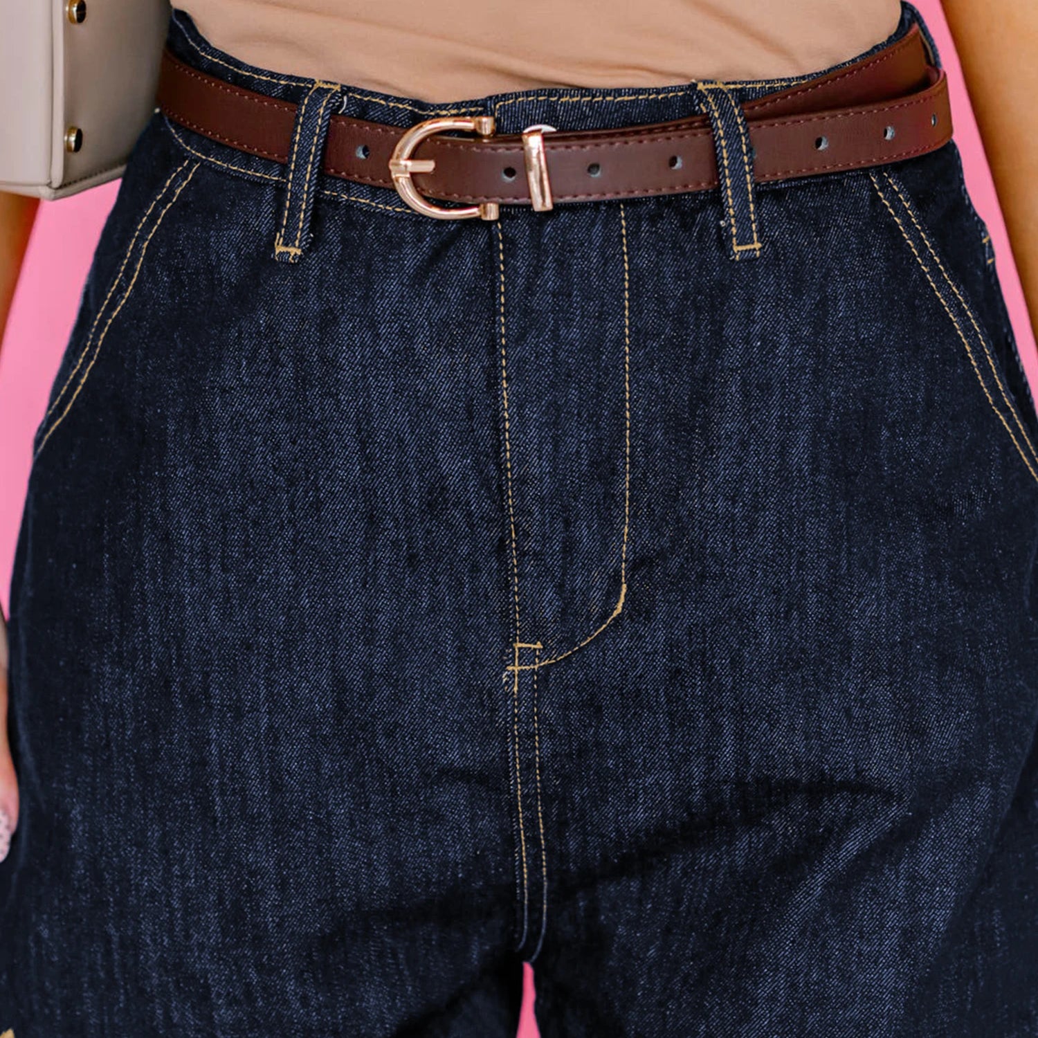 Midnight Scallop Denim Shorts