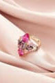 Cubic Zirconia Geometric Vintage Cocktail Ring-Rings-Krush Kandy, Women's Online Fashion Boutique Located in Phoenix, Arizona (Scottsdale Area)