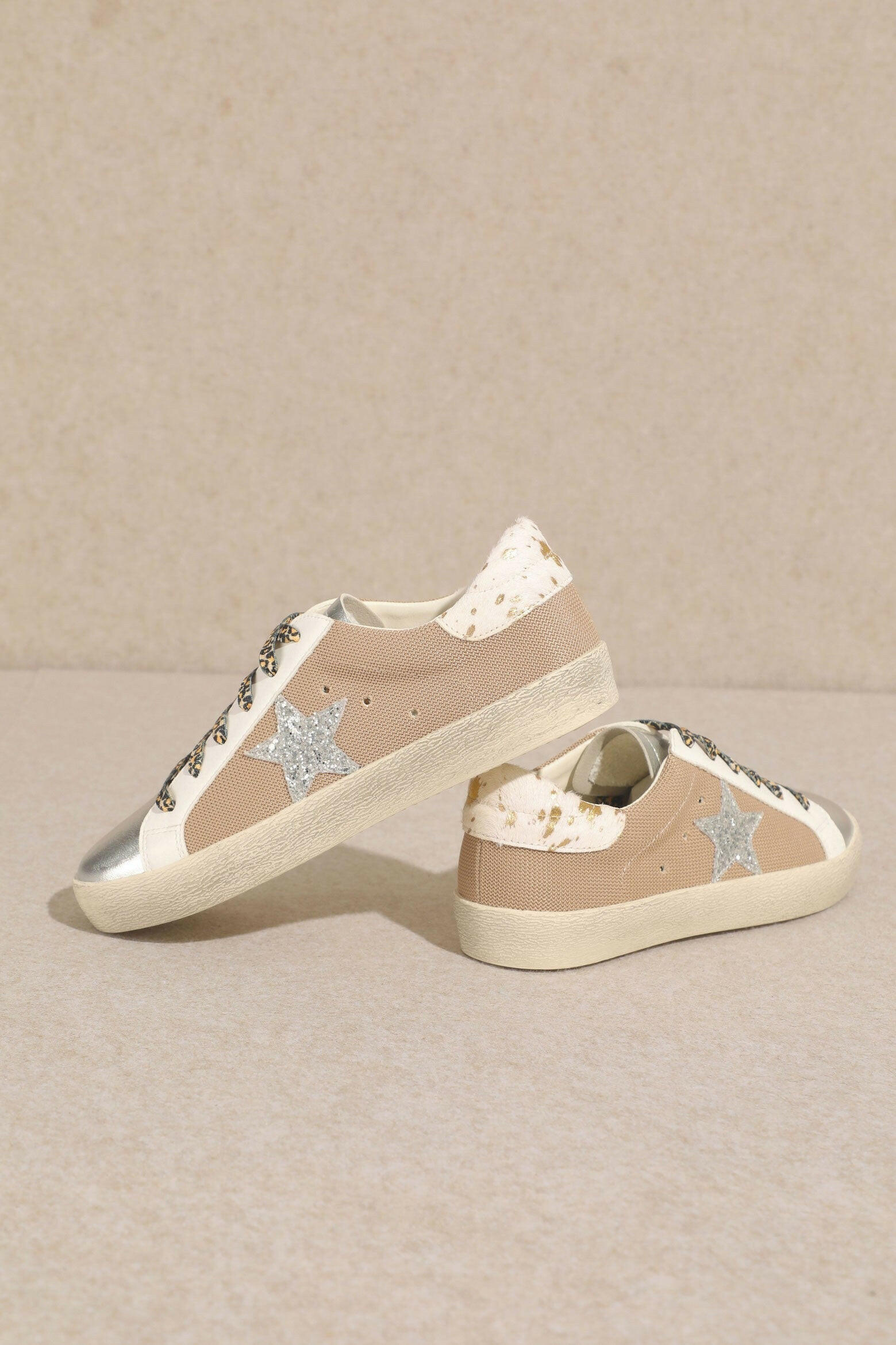 Baby You're a Star Sneaker, Beige-Sneakers-Krush Kandy, Women's Online Fashion Boutique Located in Phoenix, Arizona (Scottsdale Area)