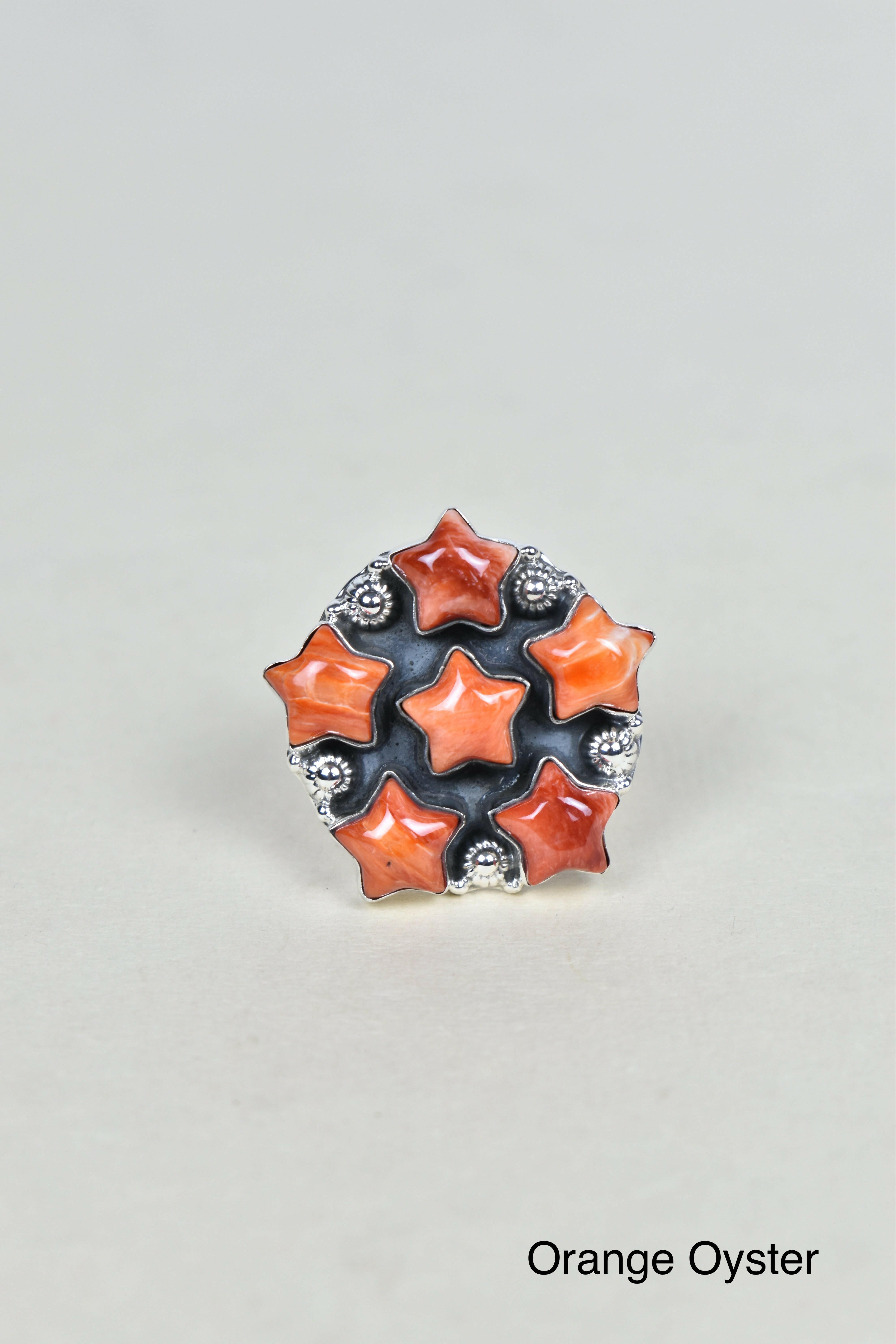 5 Star General Sterling Silver Ring-Cluster Rings-Krush Kandy, Women's Online Fashion Boutique Located in Phoenix, Arizona (Scottsdale Area)