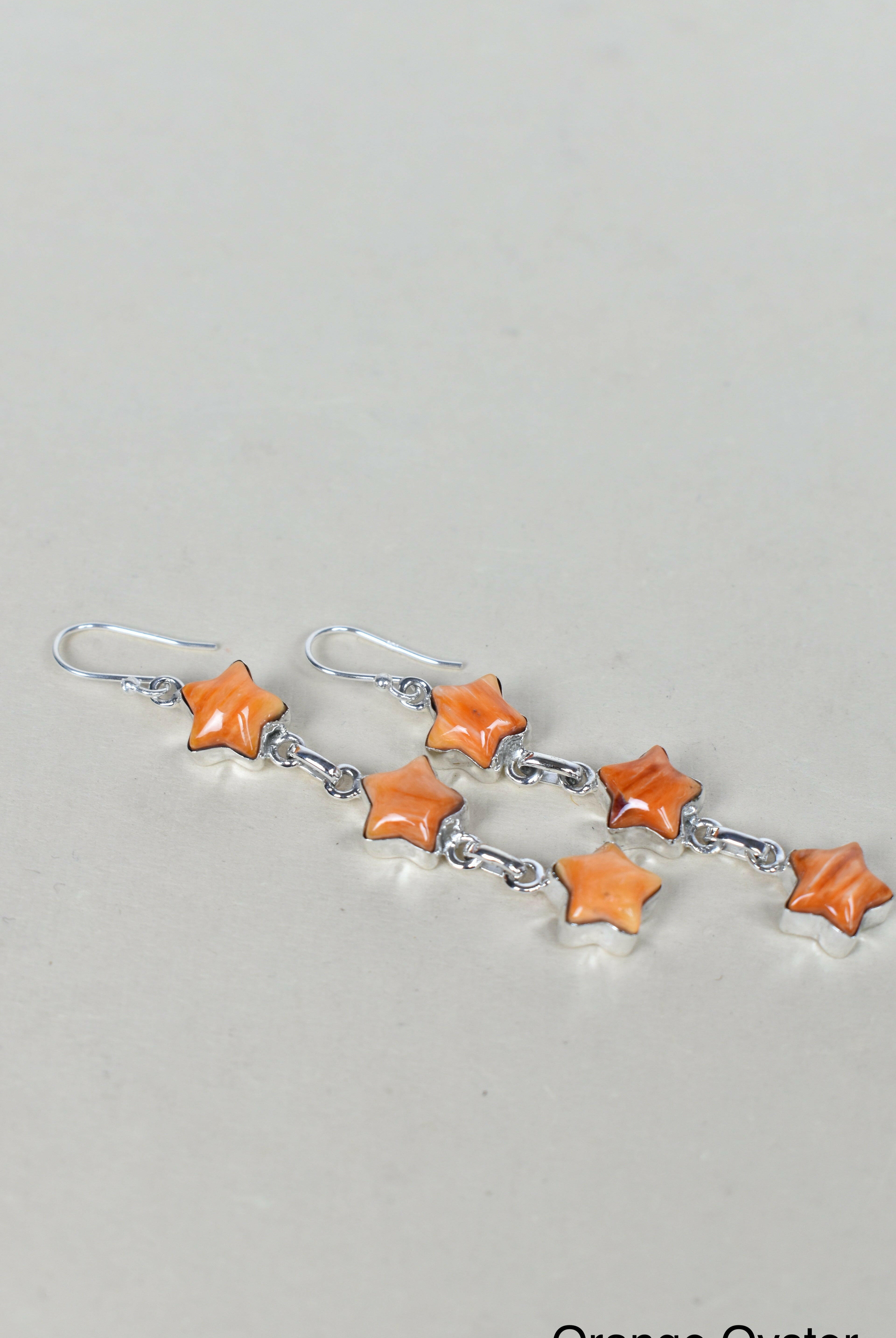 3 Star General Sterling Silver Earrings-Drop Earrings-Krush Kandy, Women's Online Fashion Boutique Located in Phoenix, Arizona (Scottsdale Area)
