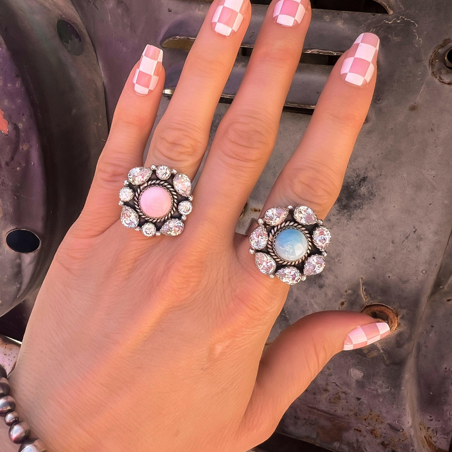 Krystal Krushes Cluster Ring-Cluster Rings-Krush Kandy, Women's Online Fashion Boutique Located in Phoenix, Arizona (Scottsdale Area)
