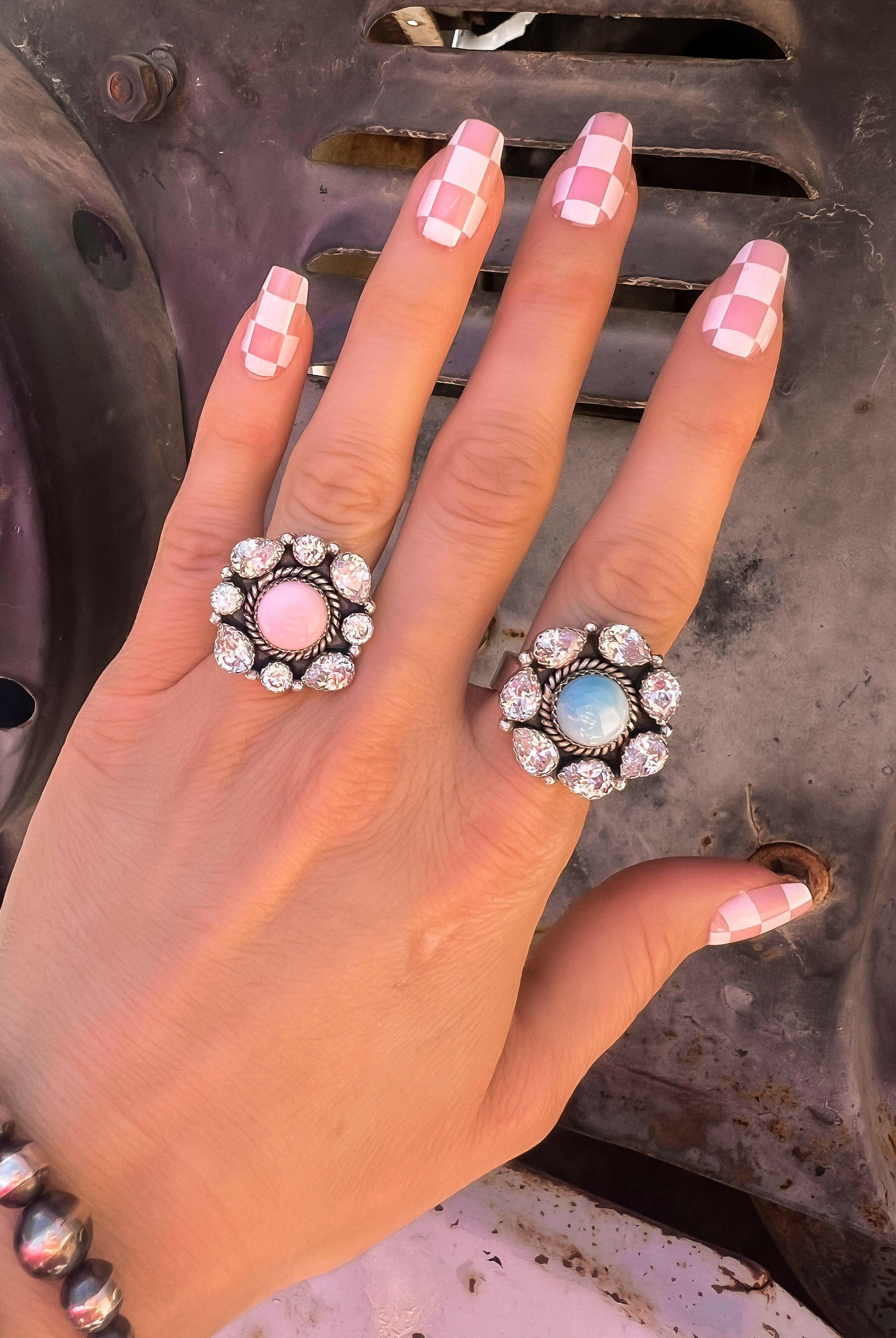Krystal Krushes Cluster Ring-Cluster Rings-Krush Kandy, Women's Online Fashion Boutique Located in Phoenix, Arizona (Scottsdale Area)
