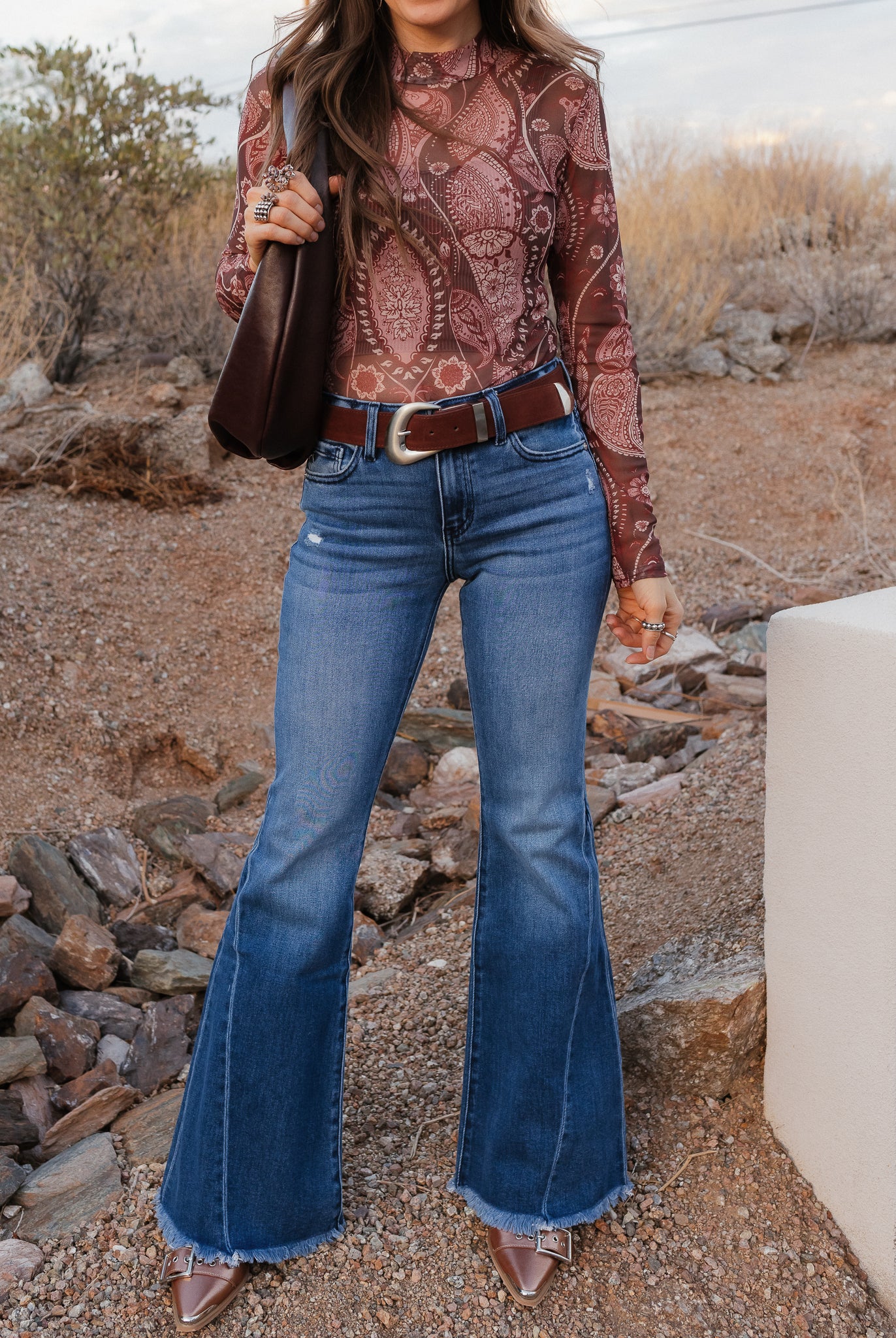 Paisley Print Long Sleeve Top-Tops-Krush Kandy, Women's Online Fashion Boutique Located in Phoenix, Arizona (Scottsdale Area)