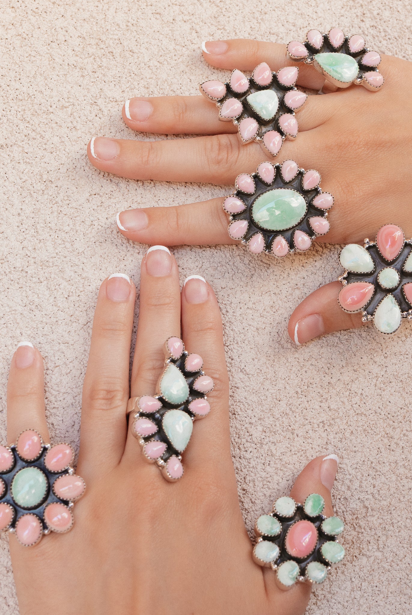 Pink Conch & Paloma One Of A Kind Rings-Rings-Krush Kandy, Women's Online Fashion Boutique Located in Phoenix, Arizona (Scottsdale Area)