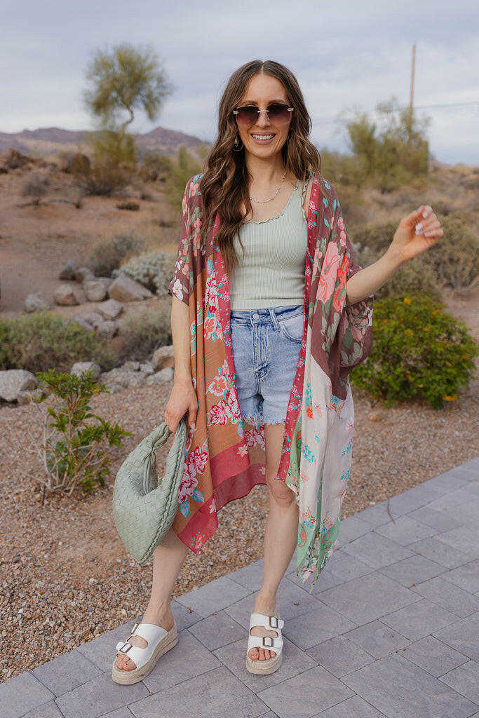 Patchwork Multi Kimono-kimono-Krush Kandy, Women's Online Fashion Boutique Located in Phoenix, Arizona (Scottsdale Area)