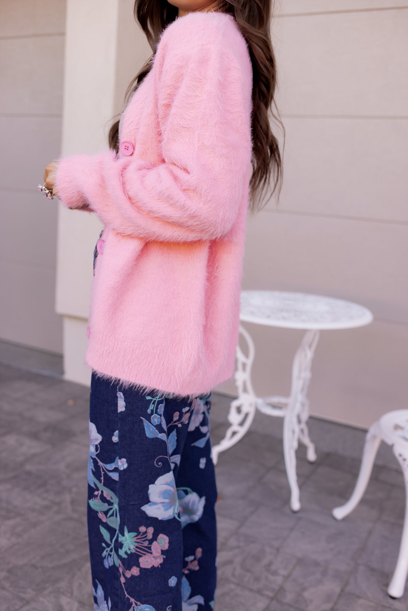 Luxe Soft Fuzzy Button Cardigan-Cardigans-Krush Kandy, Women's Online Fashion Boutique Located in Phoenix, Arizona (Scottsdale Area)