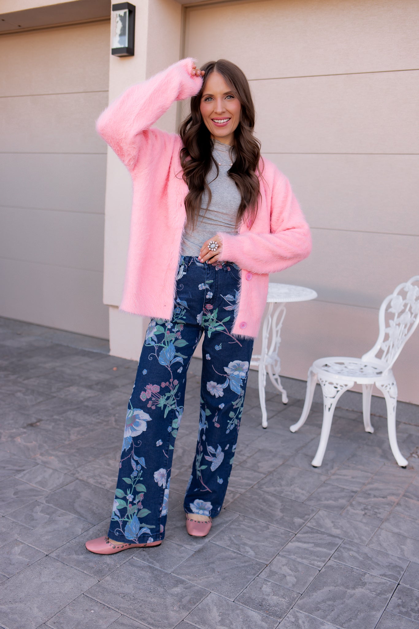 Luxe Soft Fuzzy Button Cardigan-Cardigans-Krush Kandy, Women's Online Fashion Boutique Located in Phoenix, Arizona (Scottsdale Area)