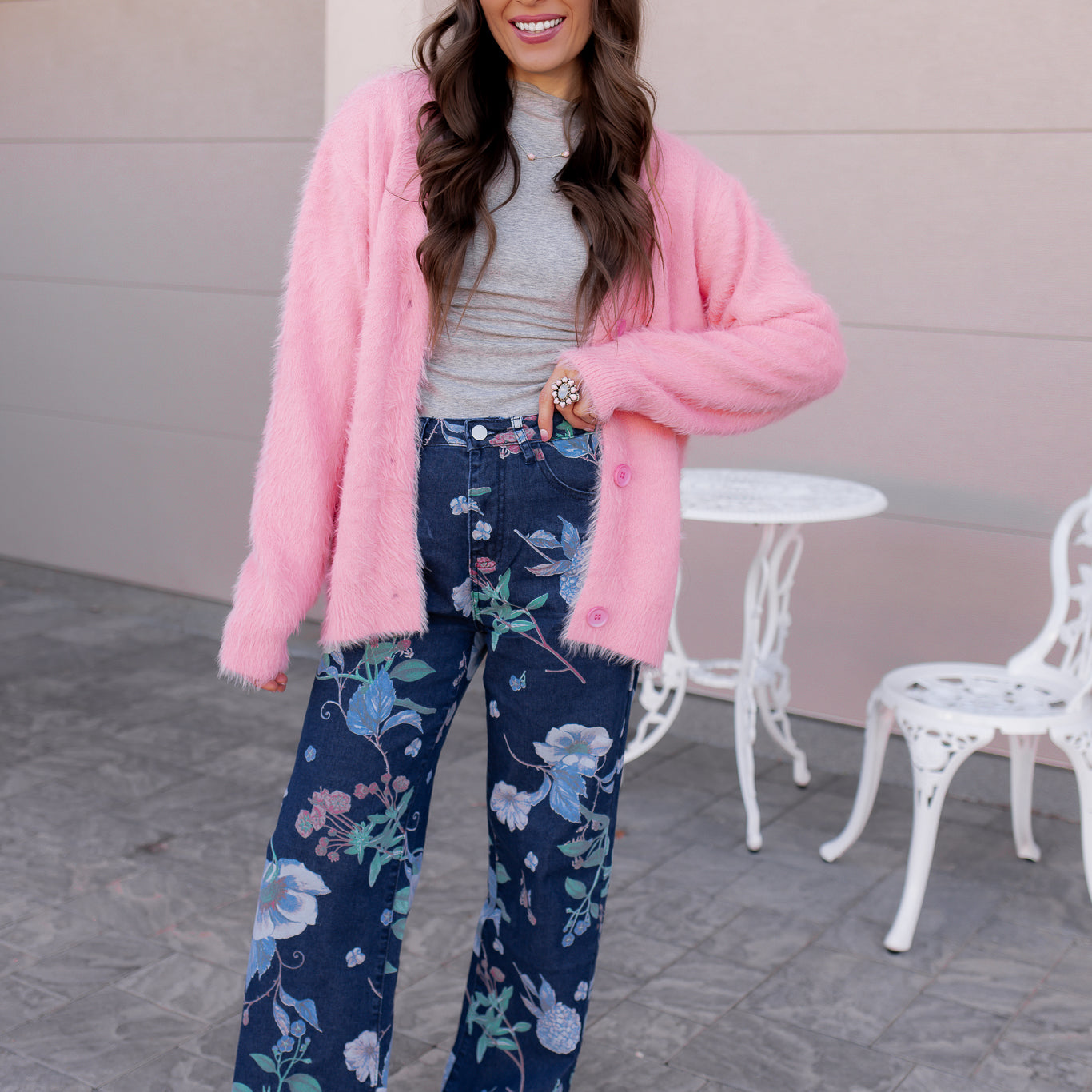 Luxe Soft Fuzzy Button Cardigan-Cardigans-Krush Kandy, Women's Online Fashion Boutique Located in Phoenix, Arizona (Scottsdale Area)